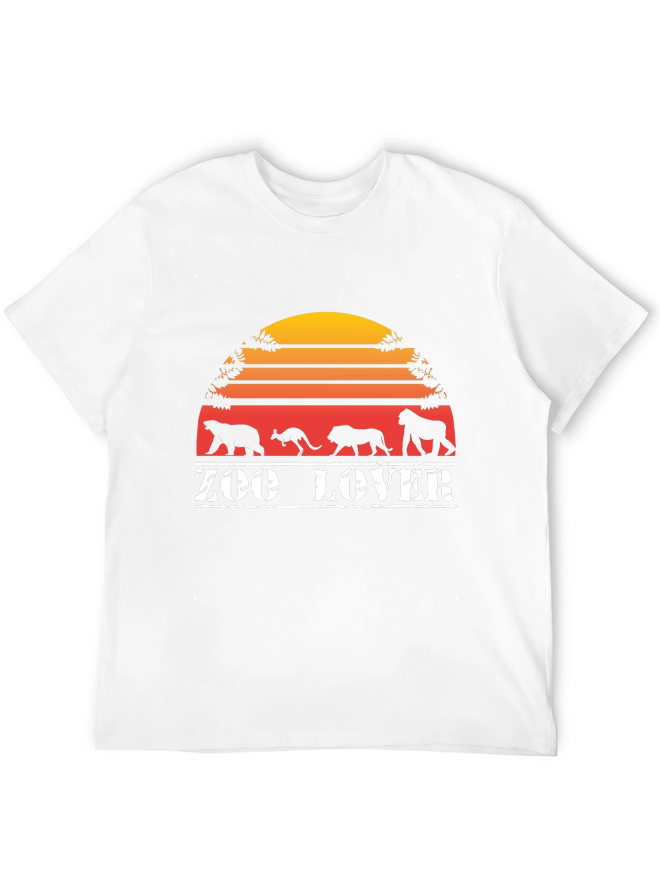 Zoo Lover T-Shirt Black Retro Animal Design
