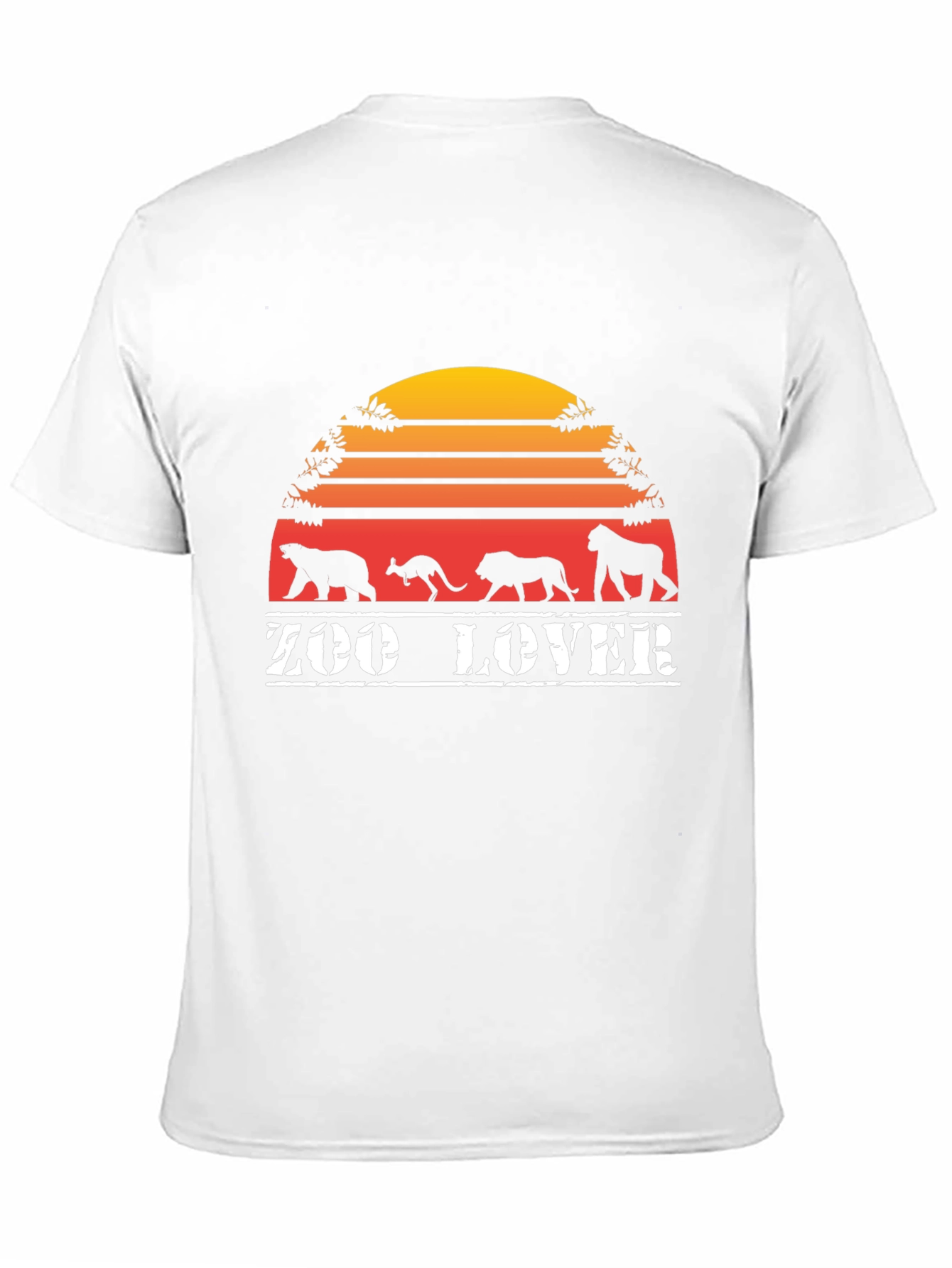 Zoo Lover T-Shirt Black Retro Animal Design