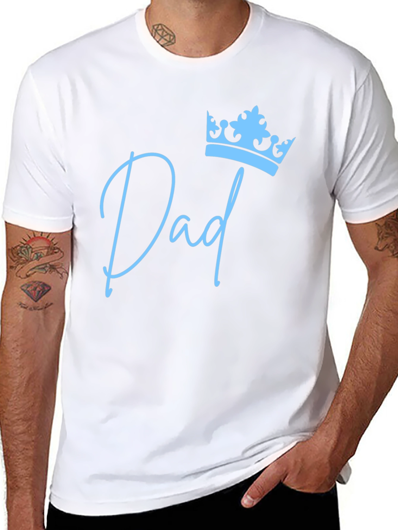 Dad King Crown Graphic Tee