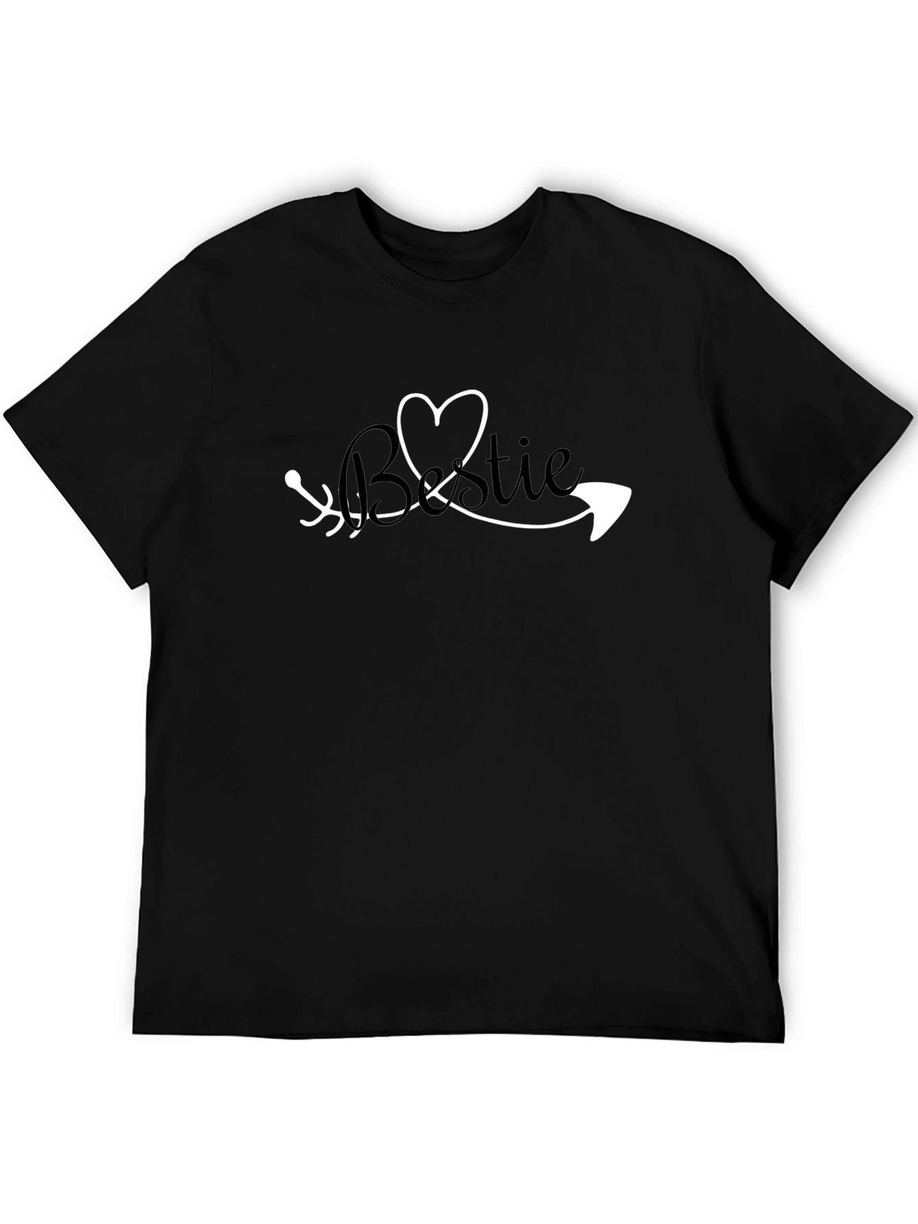 Bestie Arrow Heart Graphic Tee - Stylish Unisex Fit