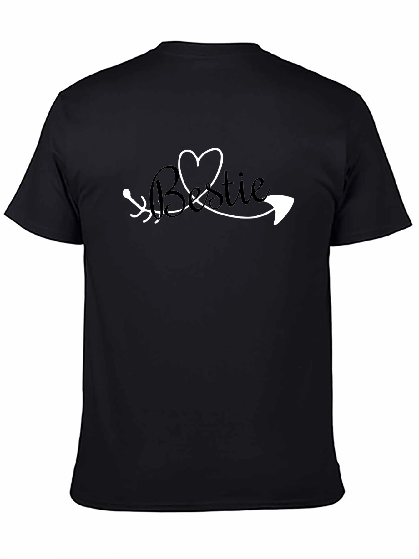 Bestie Arrow Heart Graphic Tee - Stylish Unisex Fit