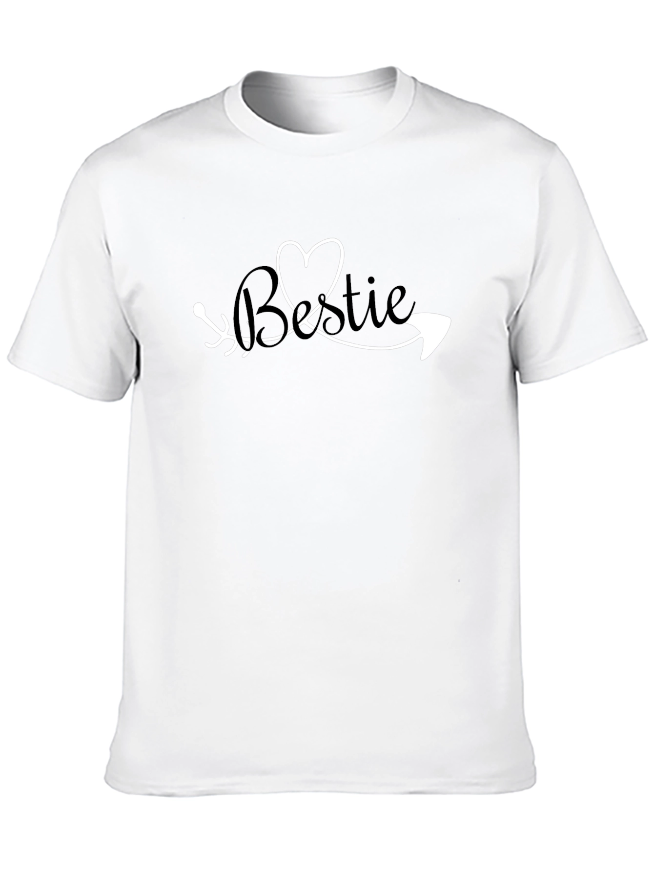 Bestie Arrow Heart Graphic Tee - Stylish Unisex Fit