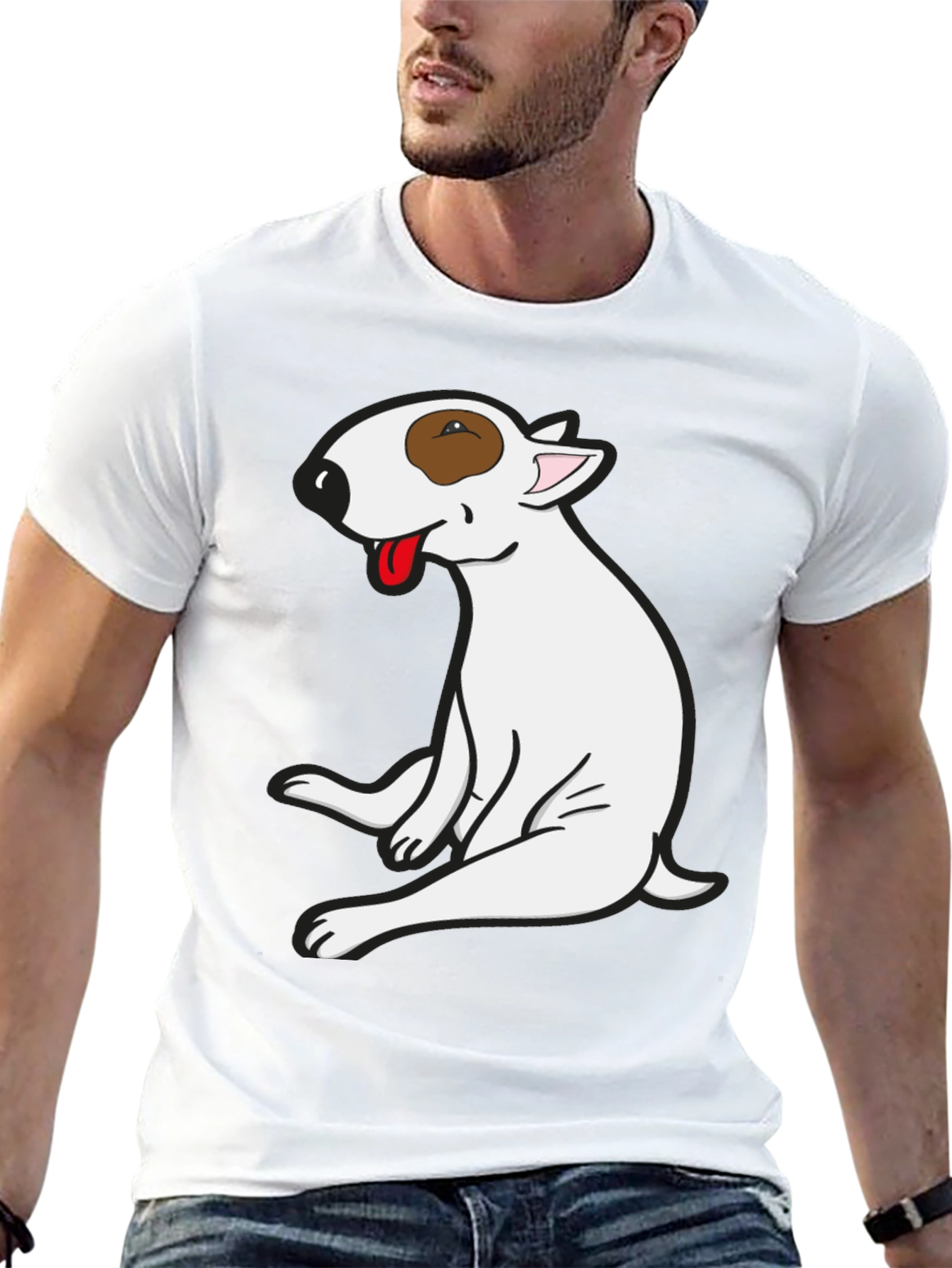 Bull Terrier Graphic Tee - Unique Dog Lover Shirt