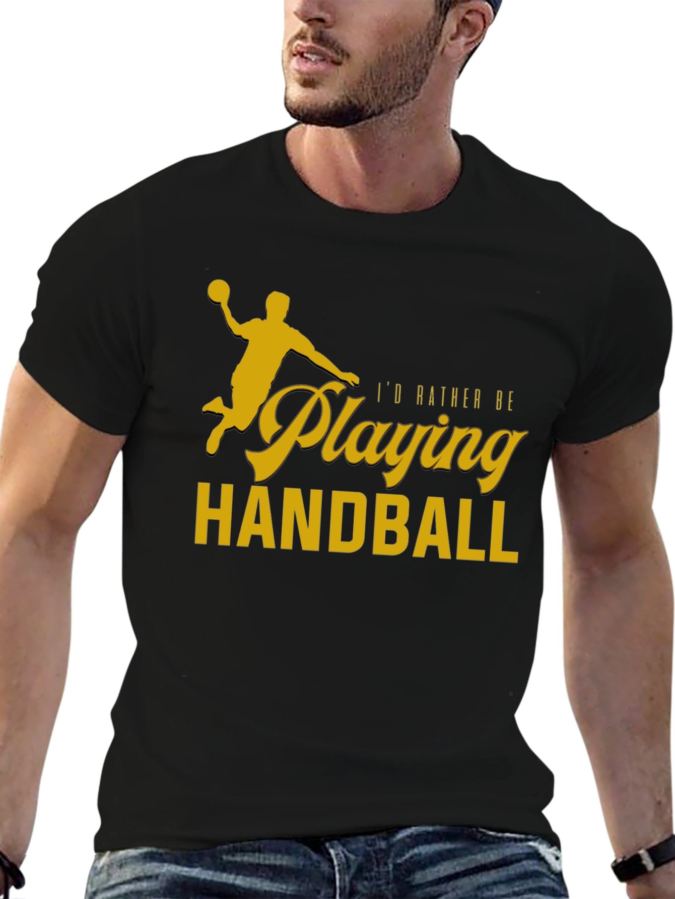 Handball Player T-Shirt - Id Rather Be Playing Handball