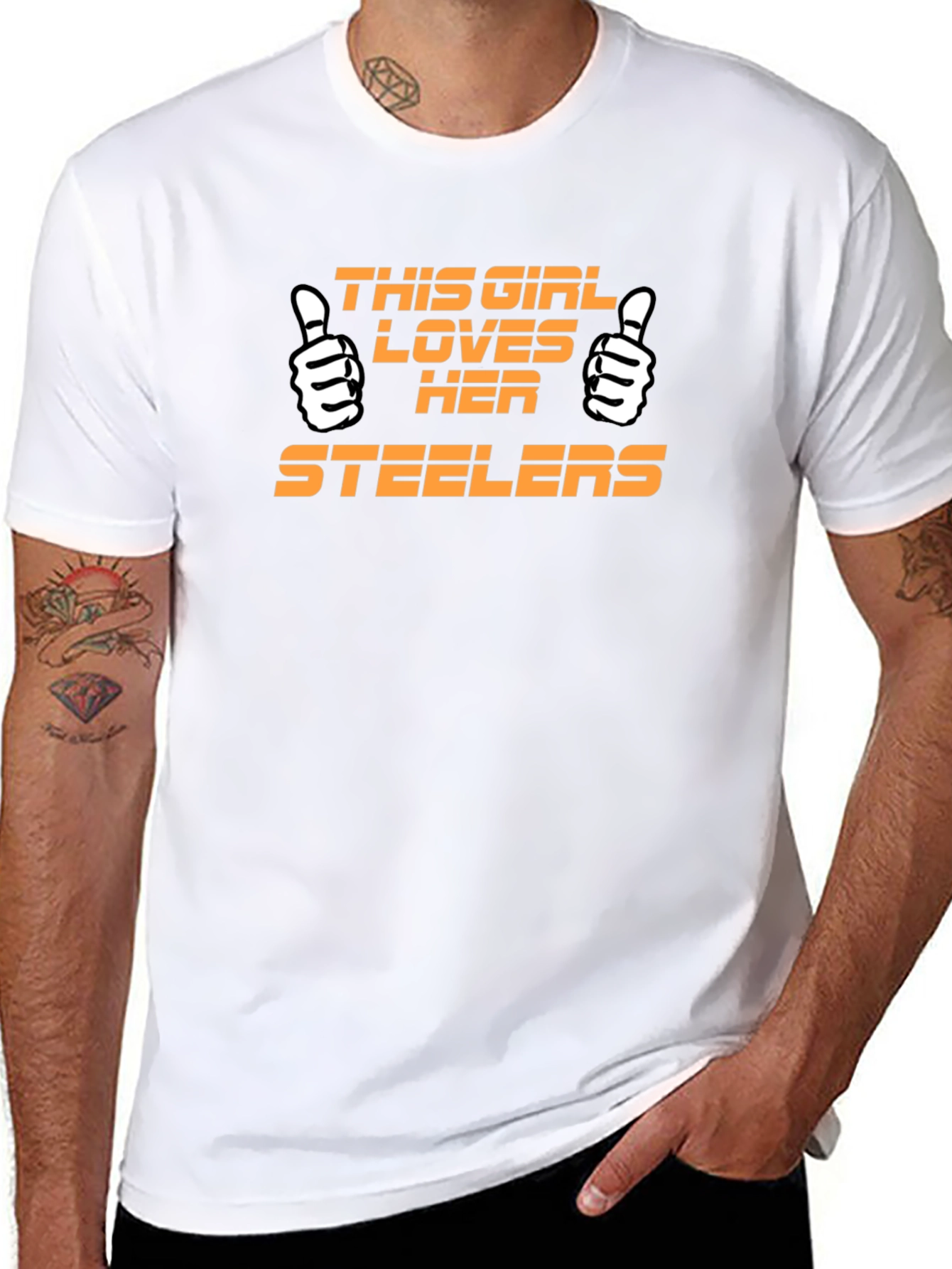 Steelers Fan T-Shirt - This Girl Loves Her Steelers