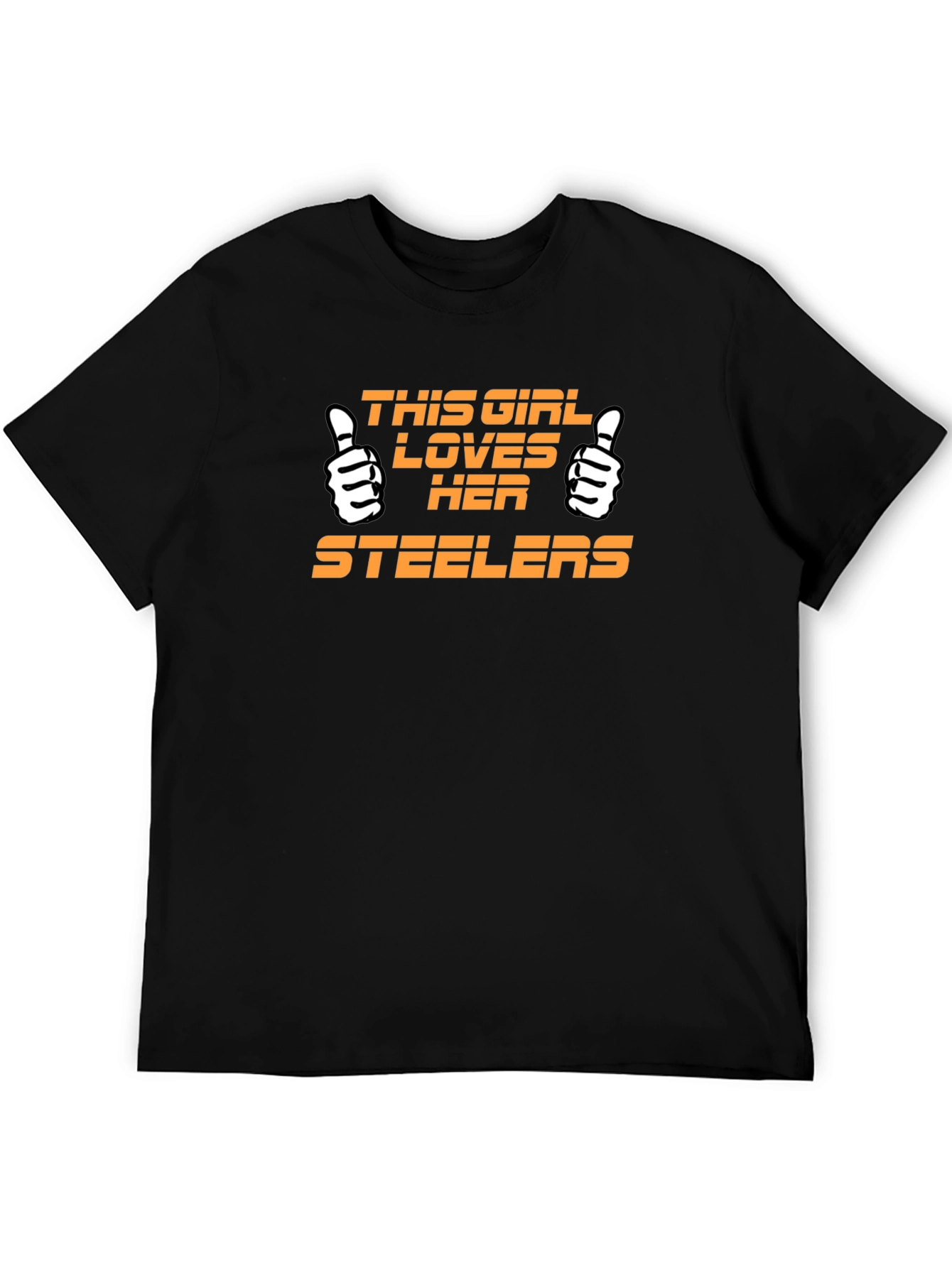Steelers Fan T-Shirt - This Girl Loves Her Steelers
