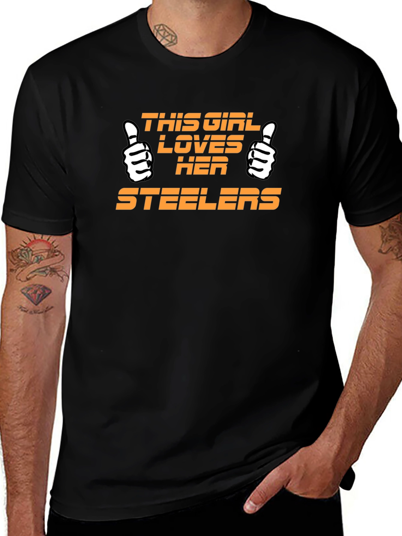 Steelers Fan T-Shirt - This Girl Loves Her Steelers