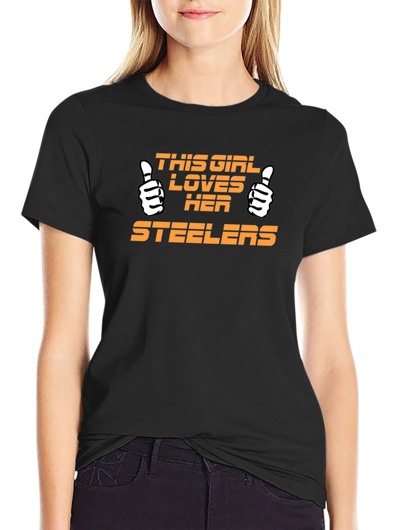 Steelers Fan T-Shirt - This Girl Loves Her Steelers