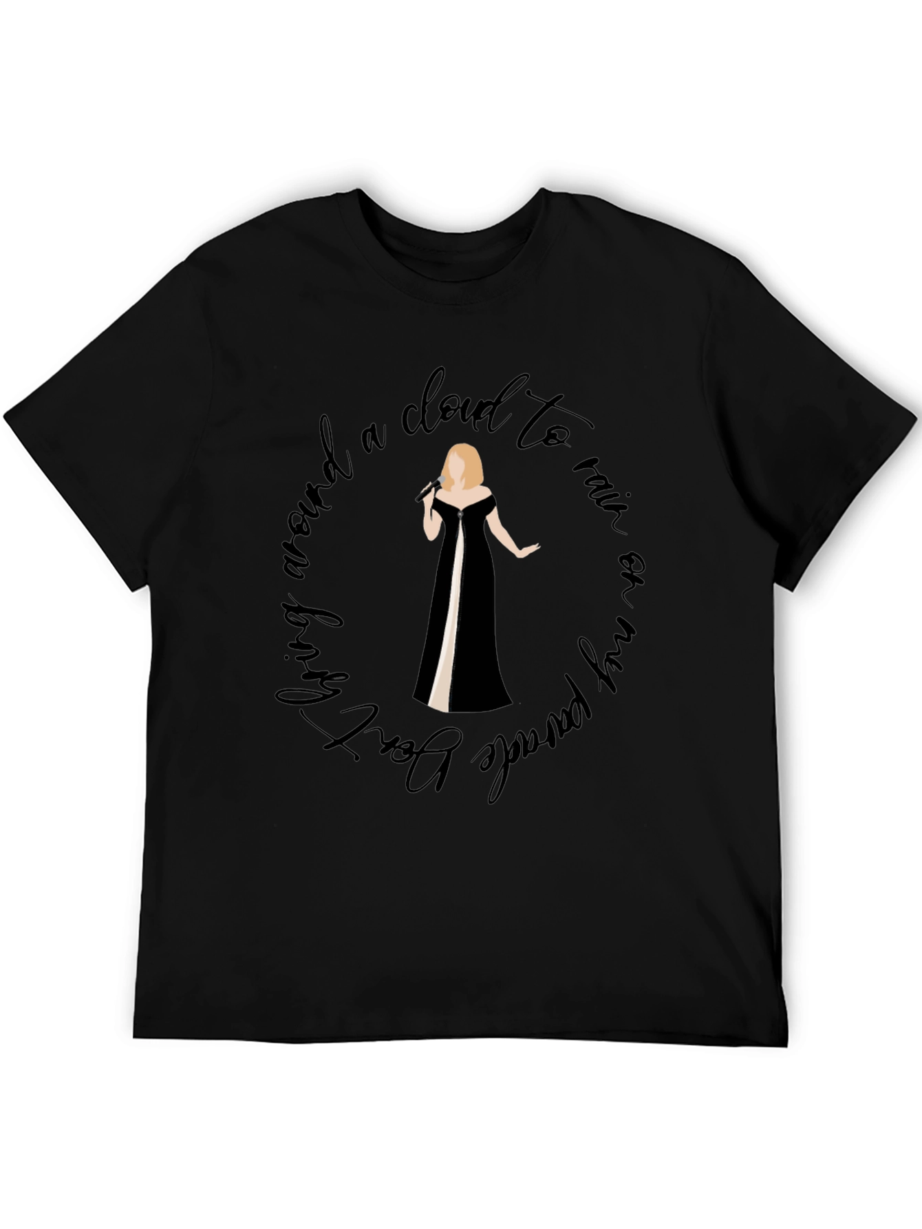 Adele Inspired Graphic Tee - Living Around a Cloud