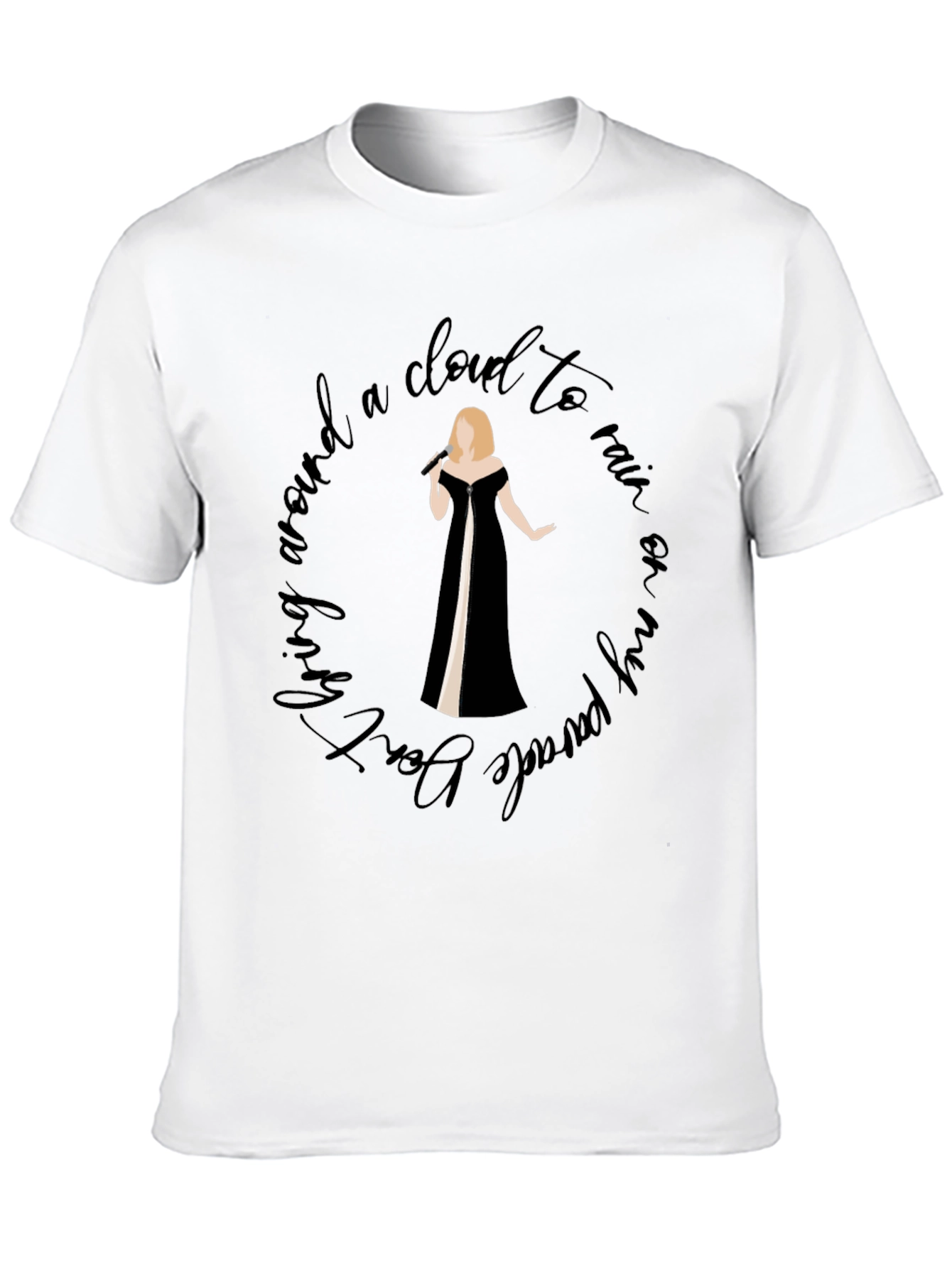 Adele Inspired Graphic Tee - Living Around a Cloud