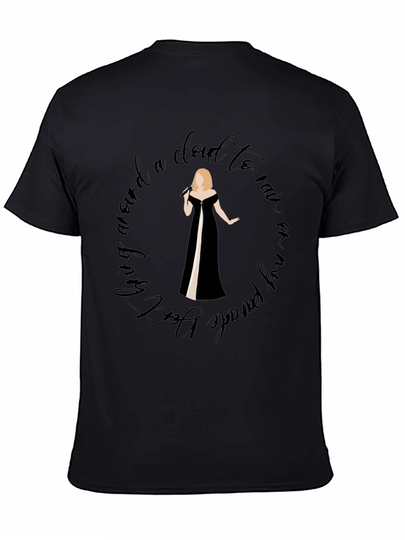 Adele Inspired Graphic Tee - Living Around a Cloud