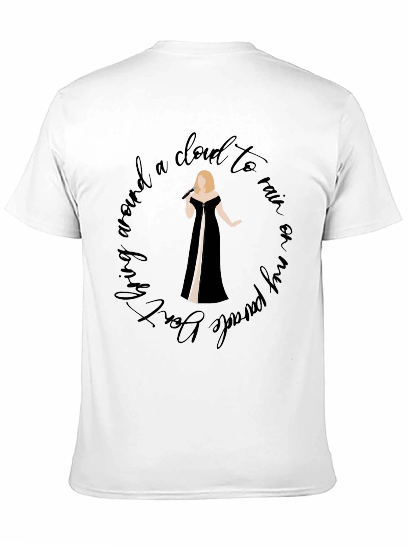 Adele Inspired Graphic Tee - Living Around a Cloud