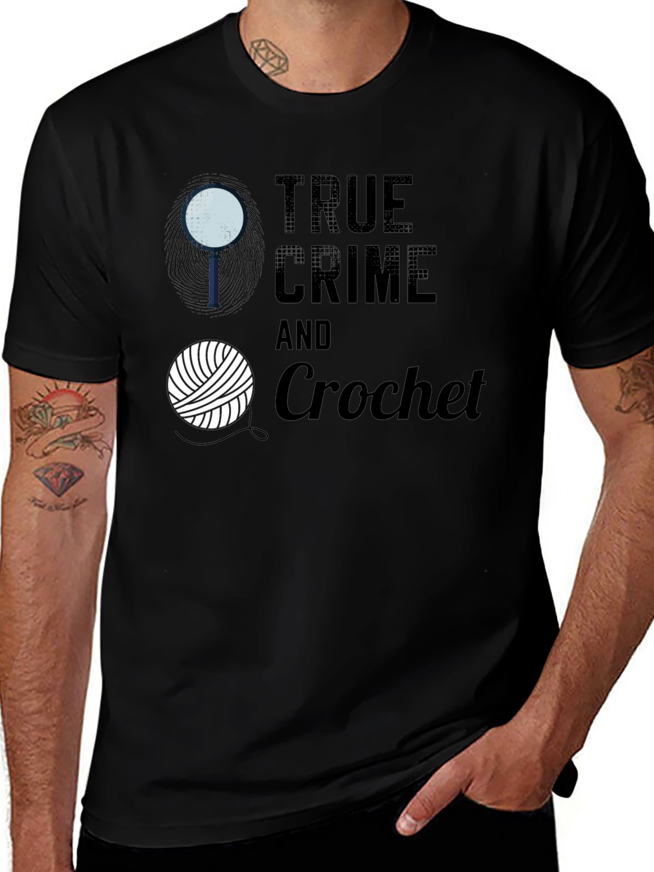 True Crime & Crochet Graphic Tee