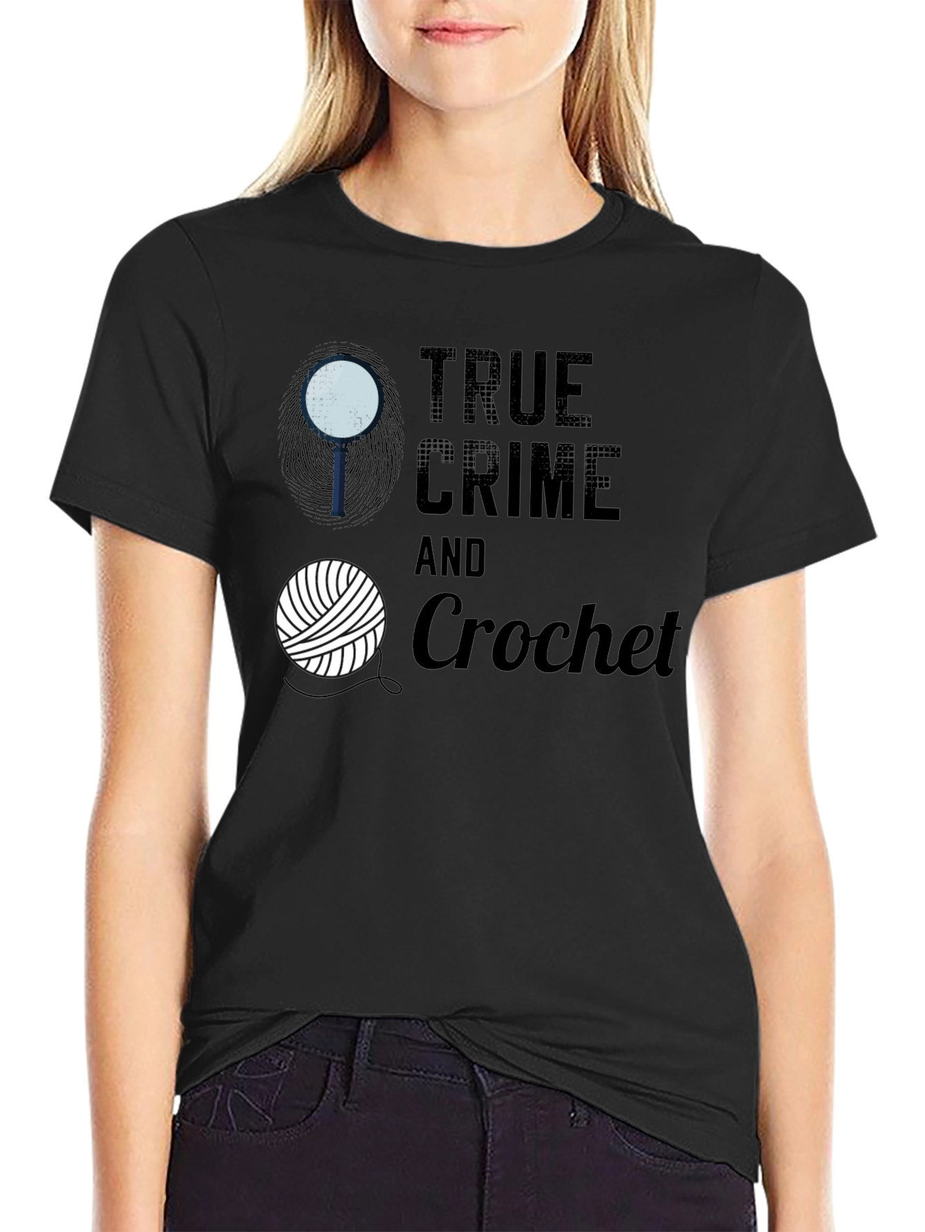 True Crime & Crochet Graphic Tee