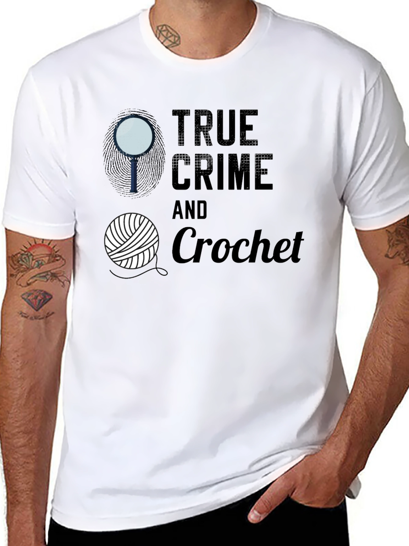 True Crime & Crochet Graphic Tee