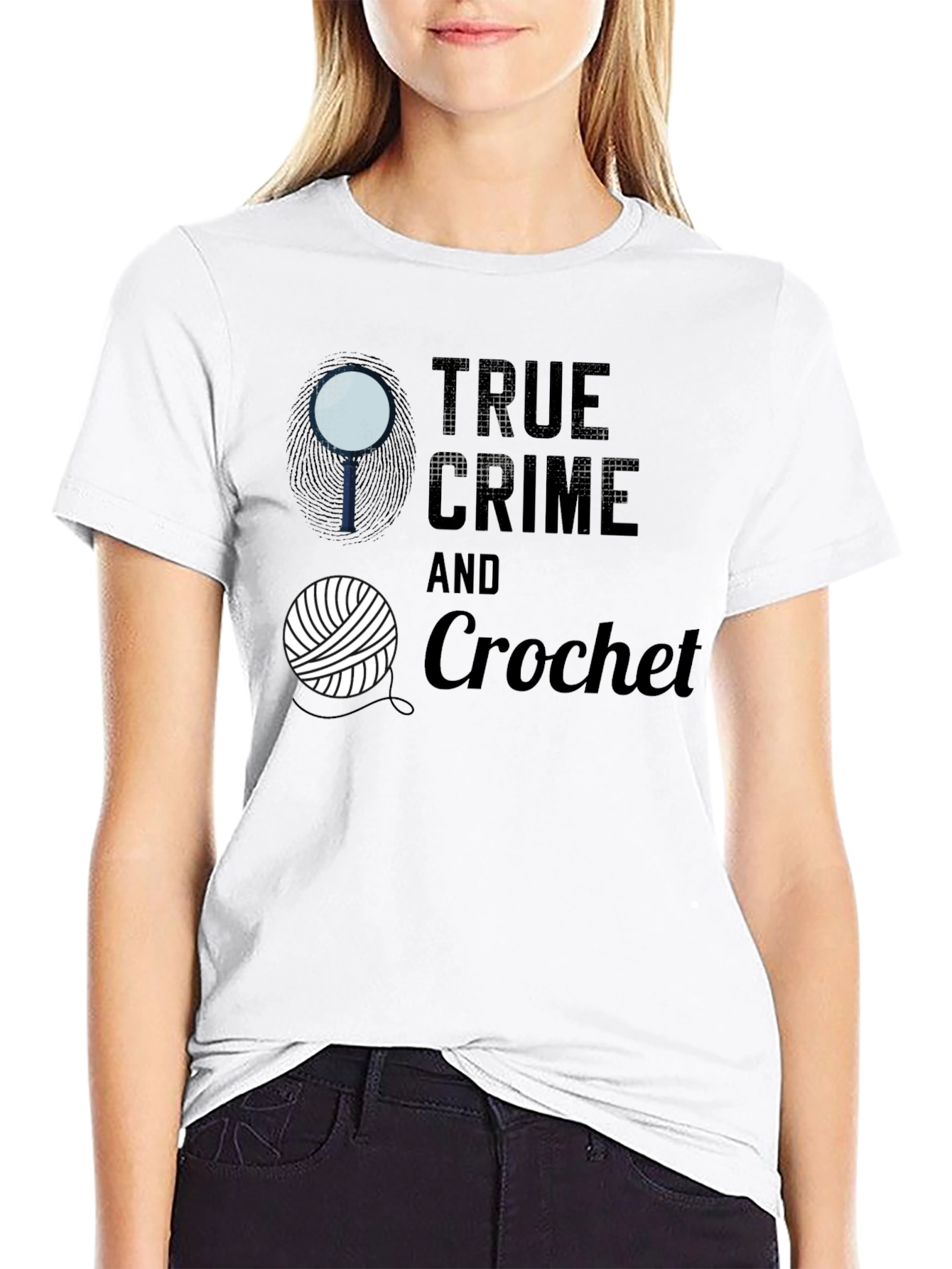 True Crime & Crochet Graphic Tee