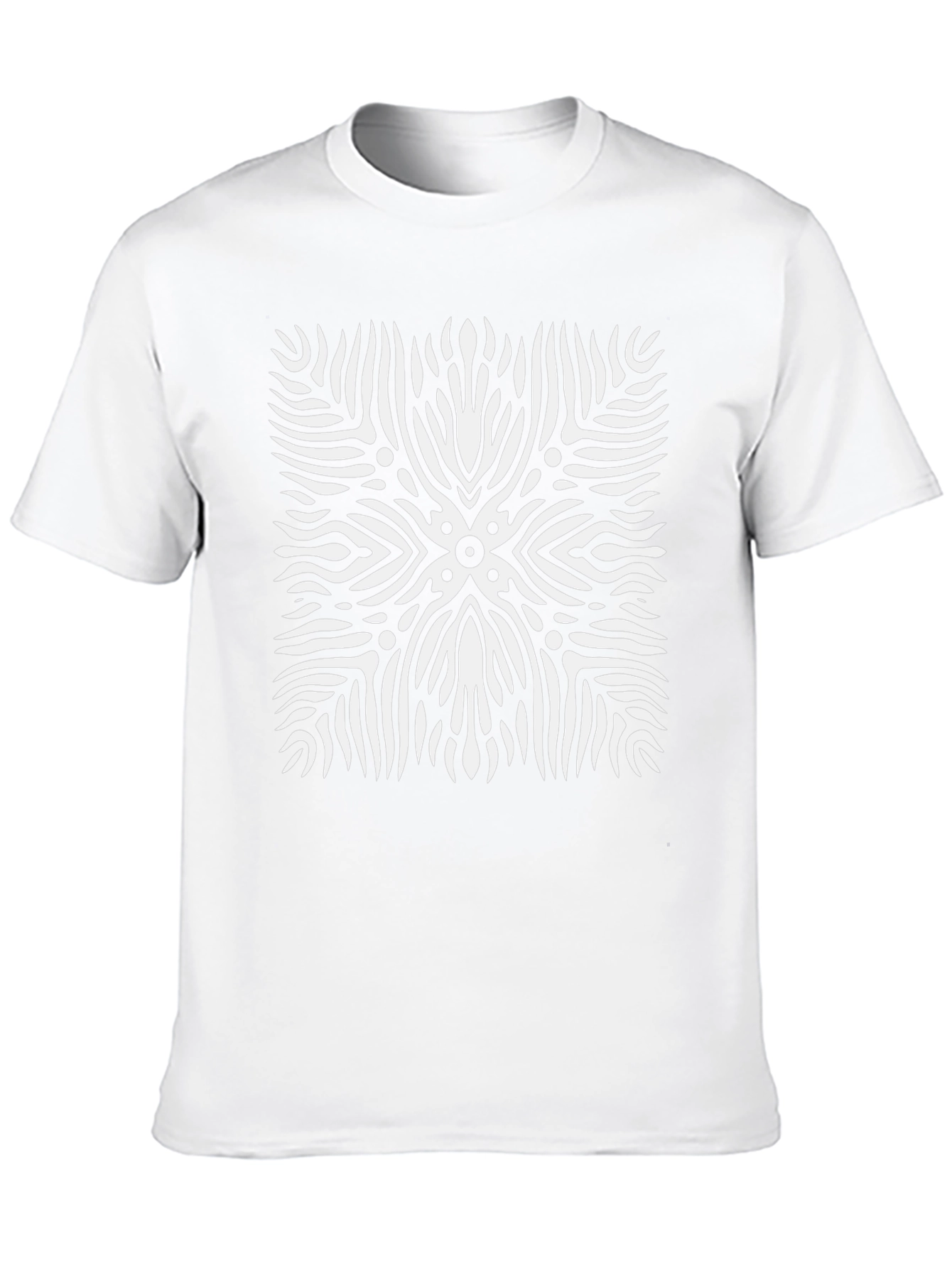 Abstract Pattern Black T-Shirt