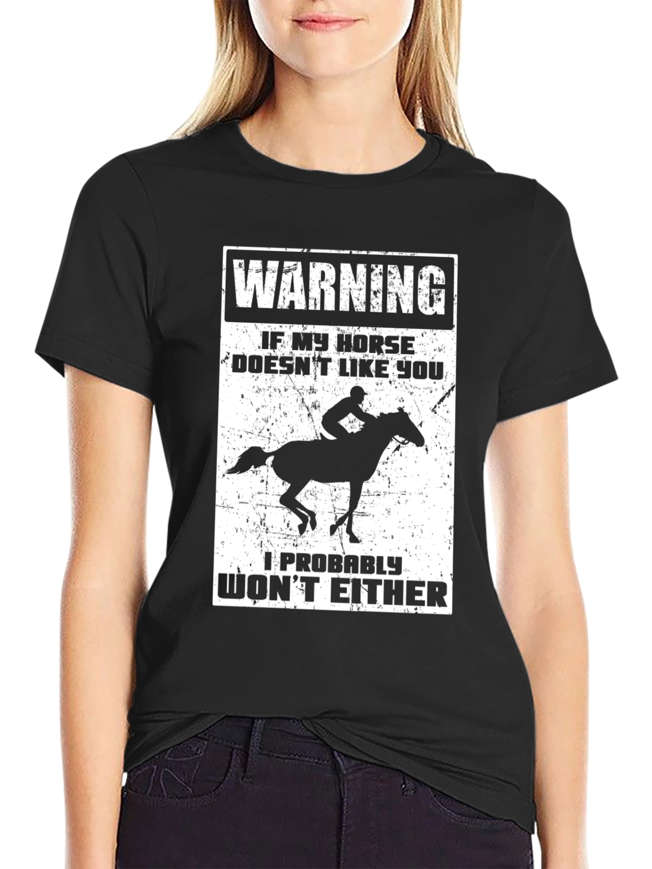 Warning Horse Graphic T-Shirt