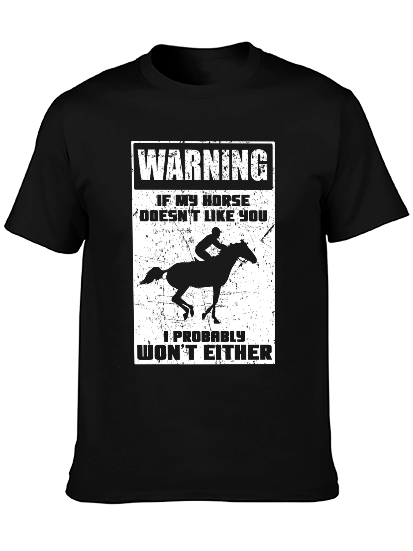 Warning Horse Graphic T-Shirt