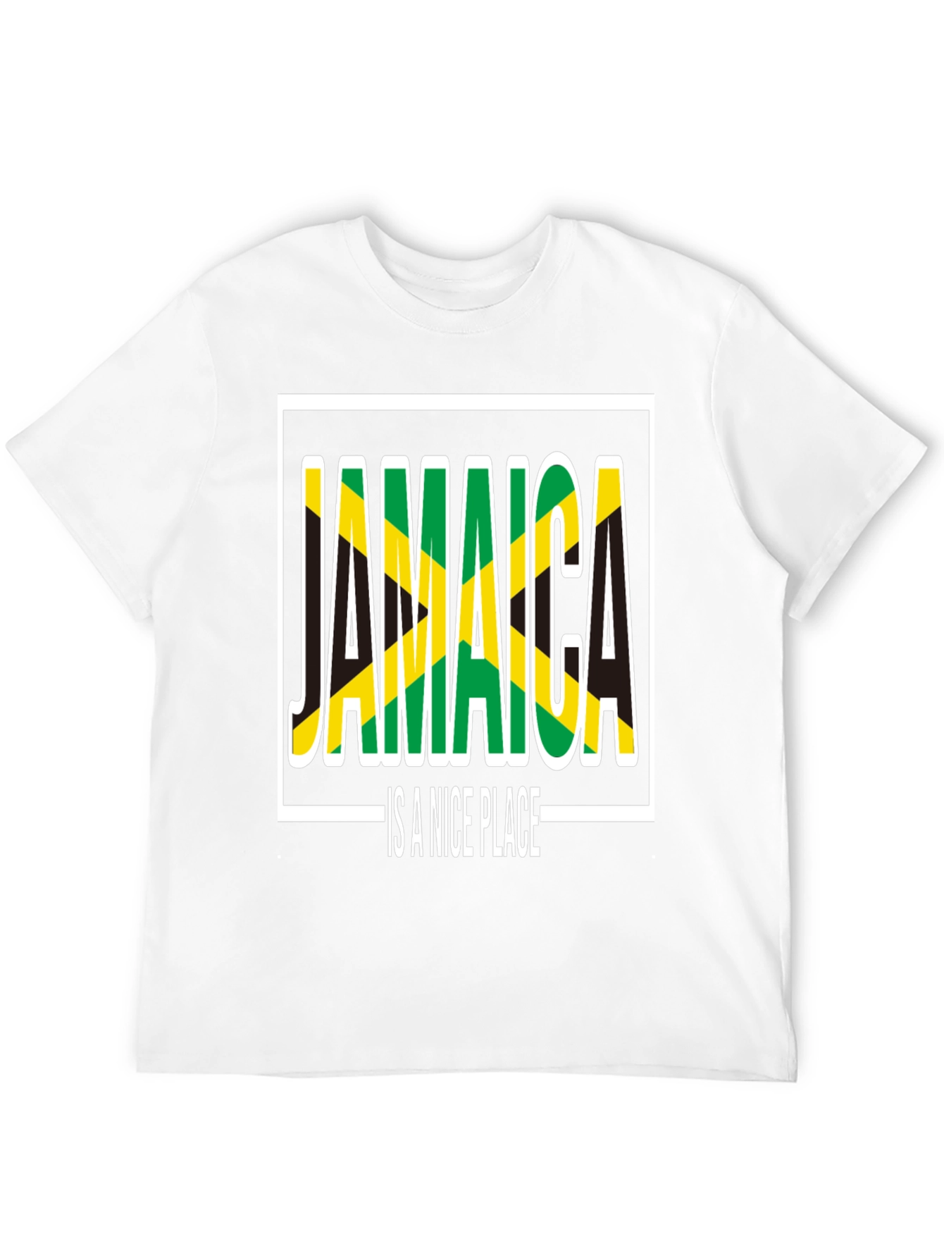 Jamaica is a Nice Place Black T-Shirt