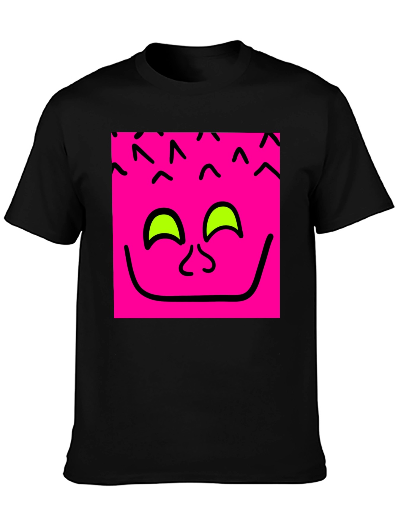Funky Face Graphic Tee - Black