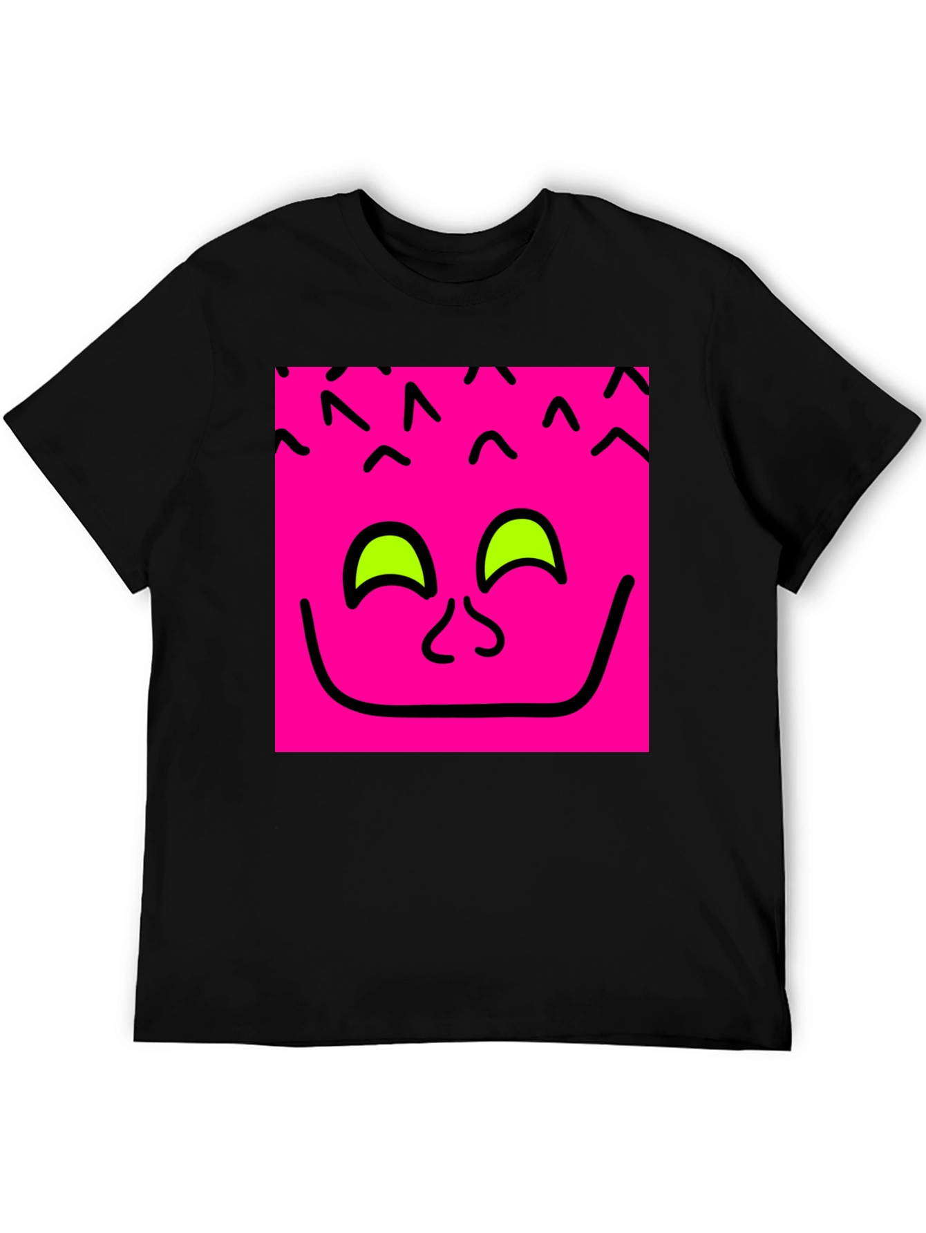 Funky Face Graphic Tee - Black
