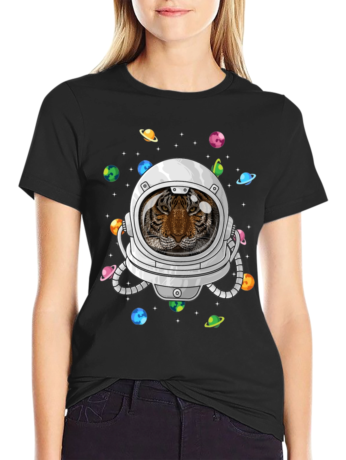 Astronaut Tiger Graphic Tee