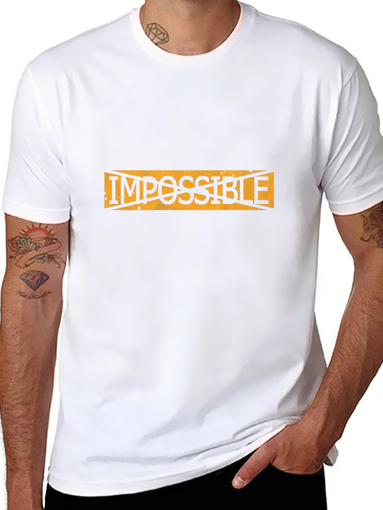 Motivational Impossible T-Shirt - Turn Challenges to Possible