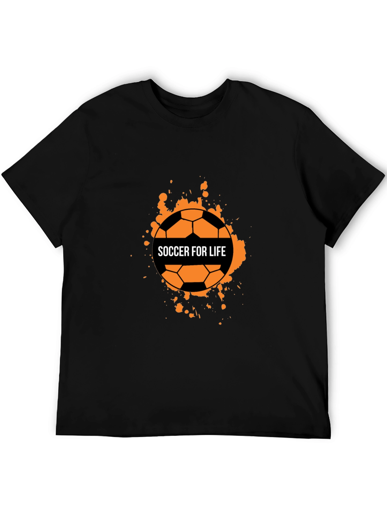 Soccer For Life Graphic T-Shirt - Black