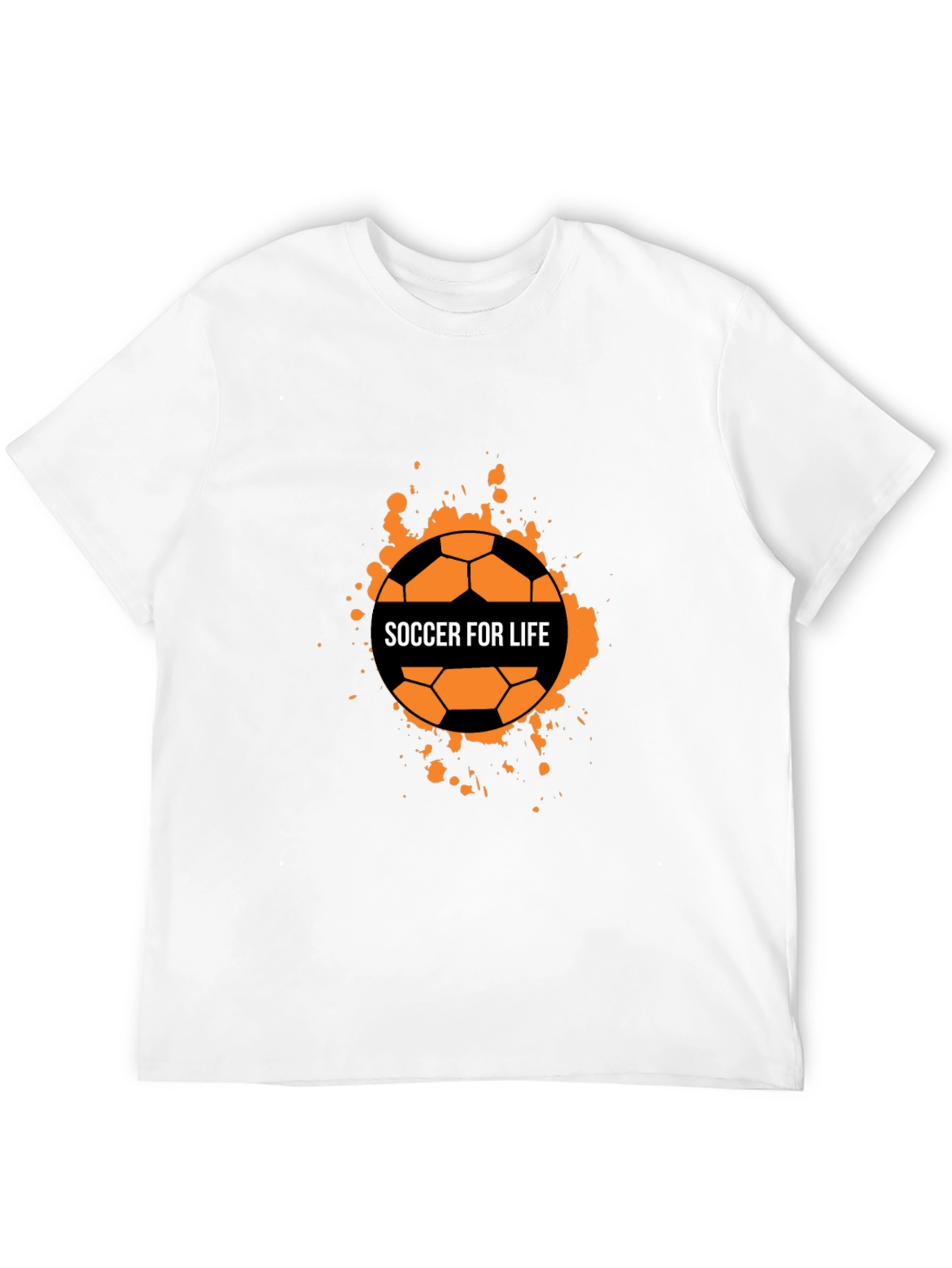 Soccer For Life Graphic T-Shirt - Black