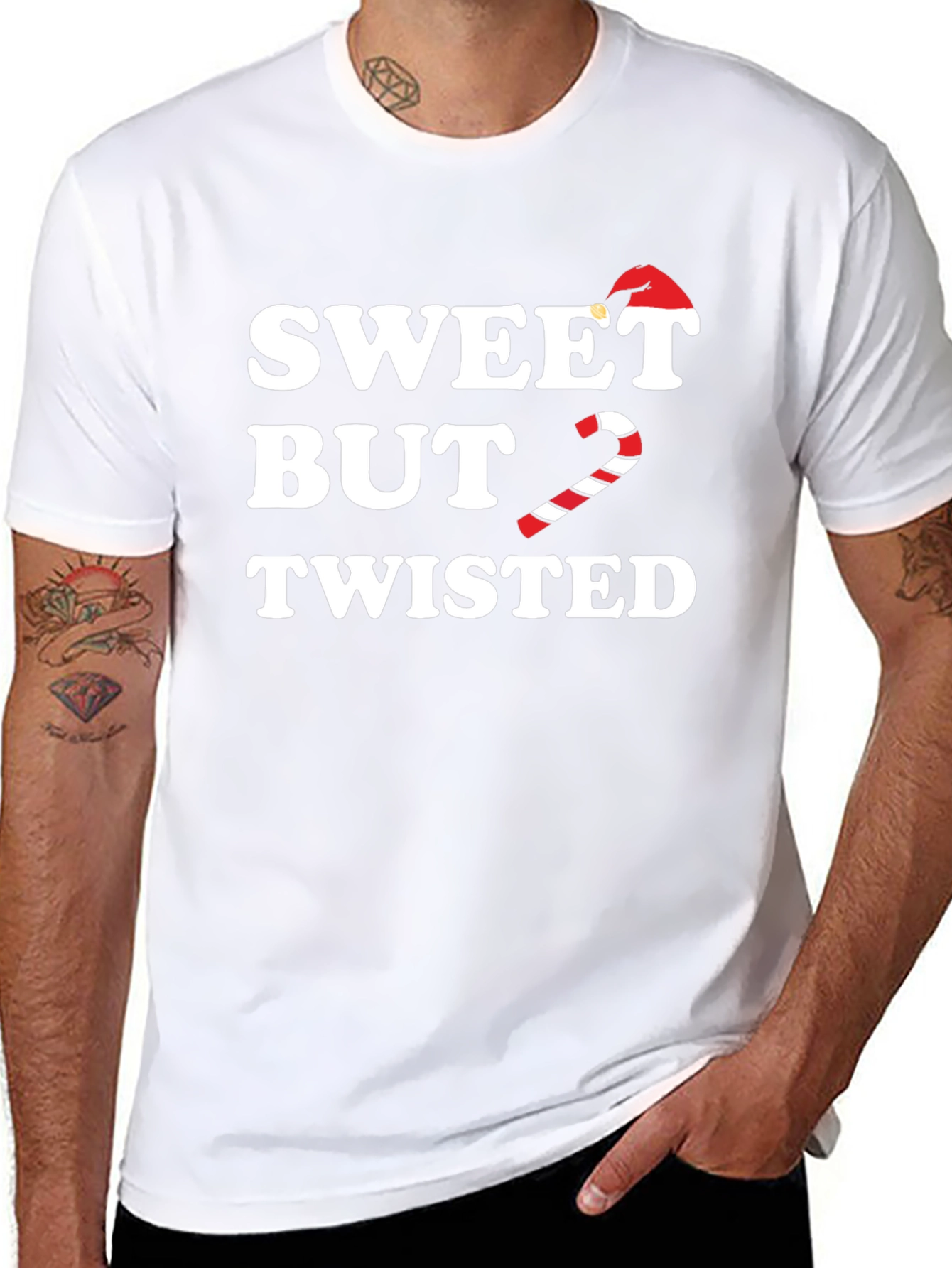 Sweet But Twisted Christmas Candy Cane T-Shirt