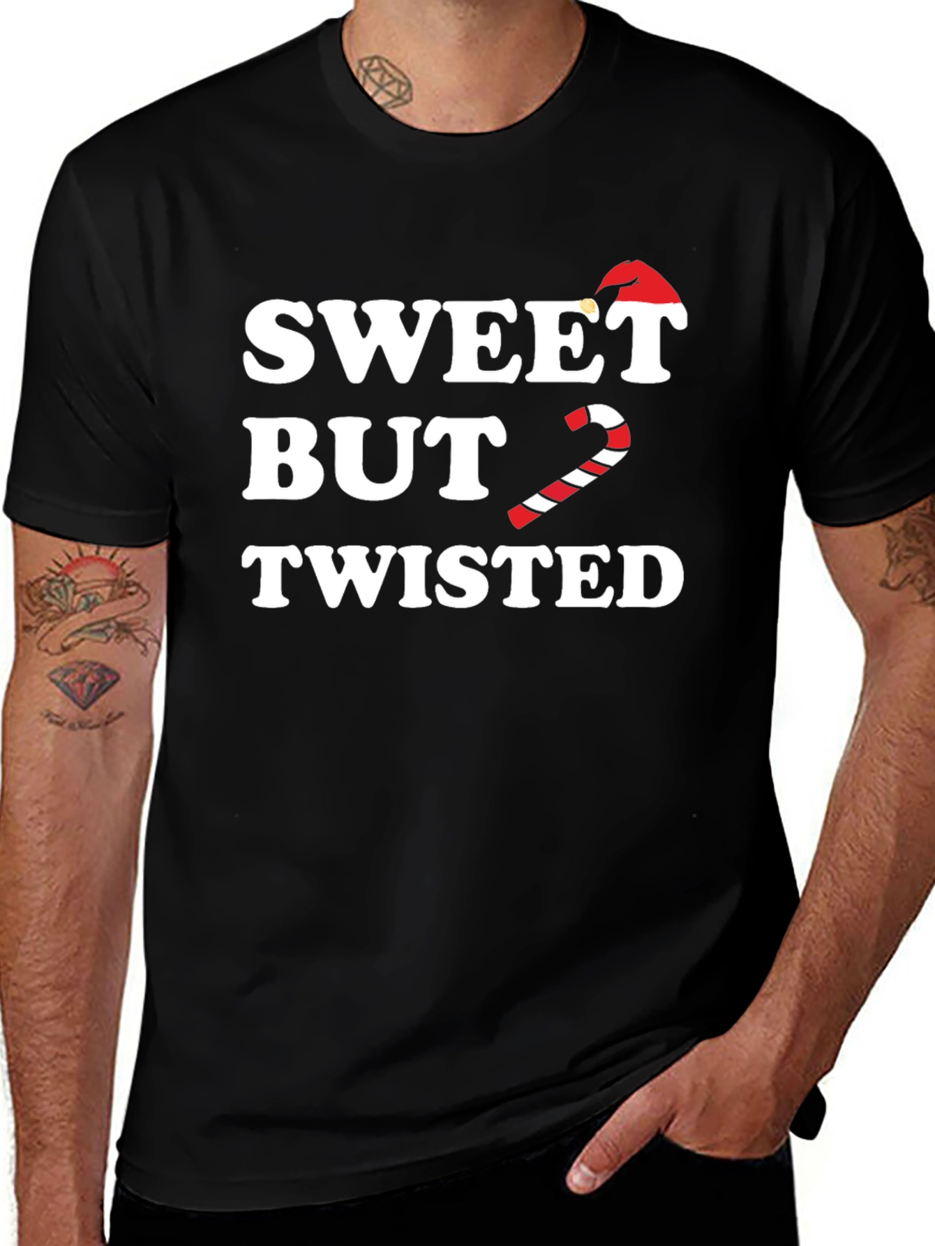 Sweet But Twisted Christmas Candy Cane T-Shirt
