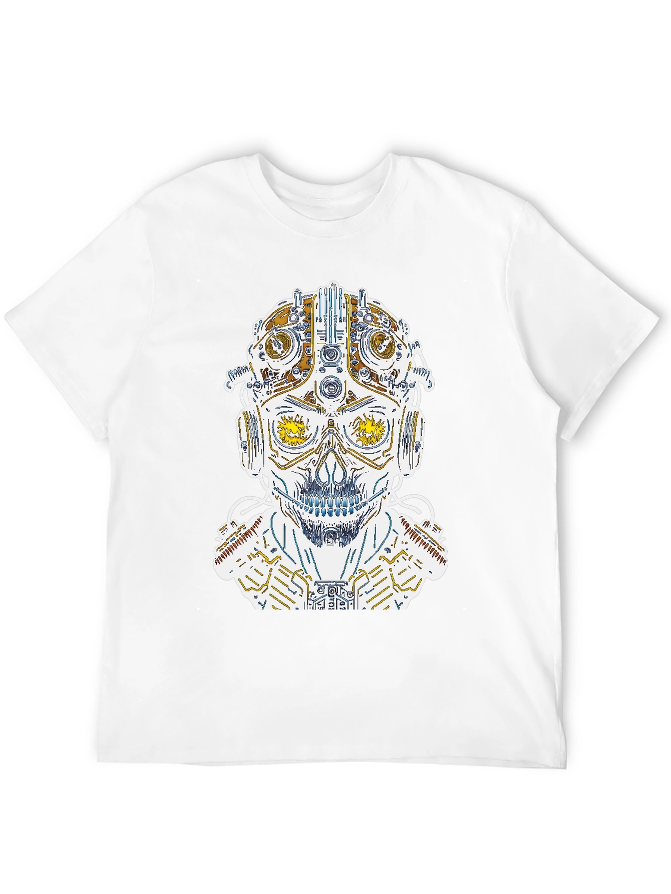 Steampunk Skull Graphic Tee - Unique Design