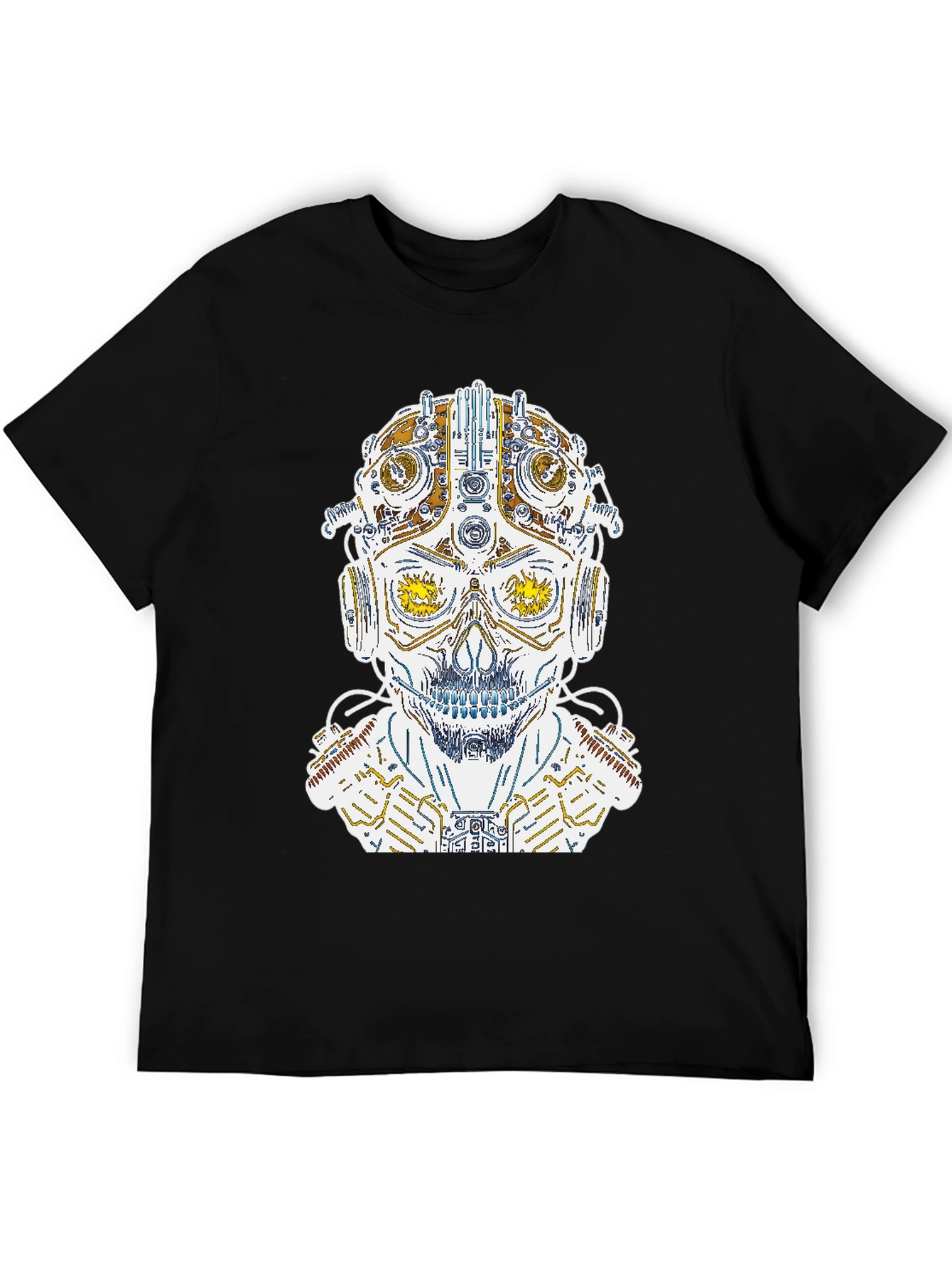 Steampunk Skull Graphic Tee - Unique Design