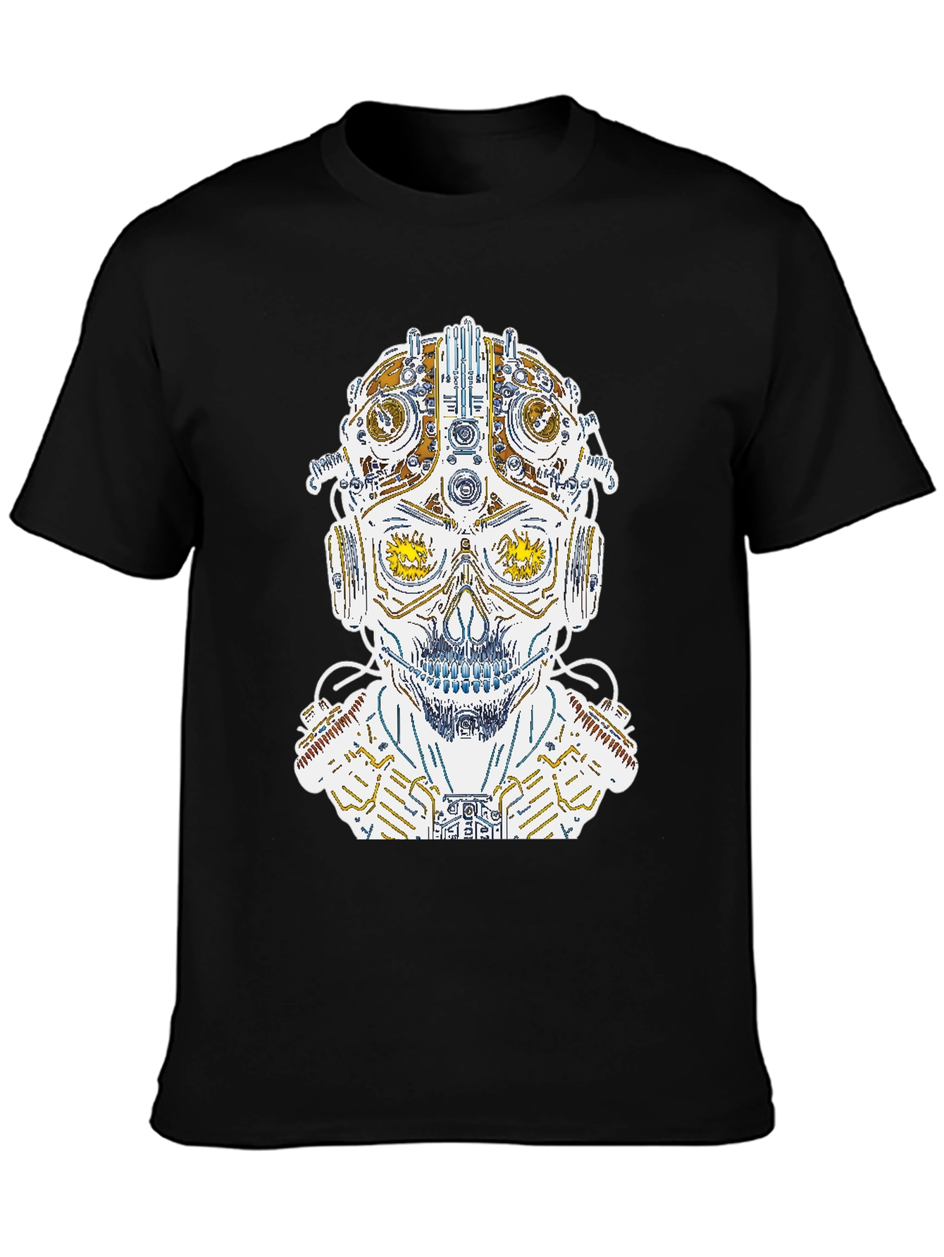 Steampunk Skull Graphic Tee - Unique Design