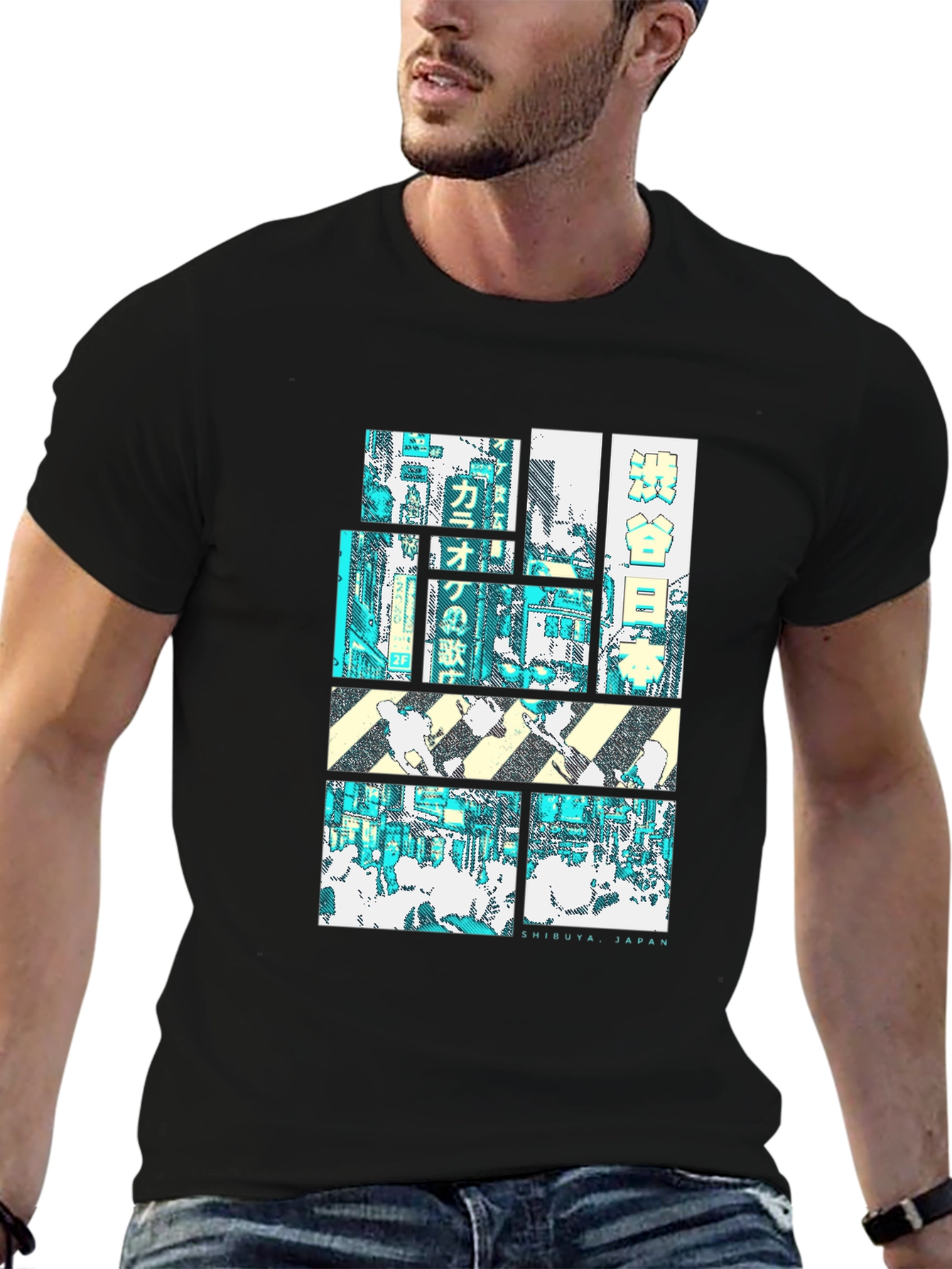Shibuya Japan Graphic Tee - Urban Style Shirt