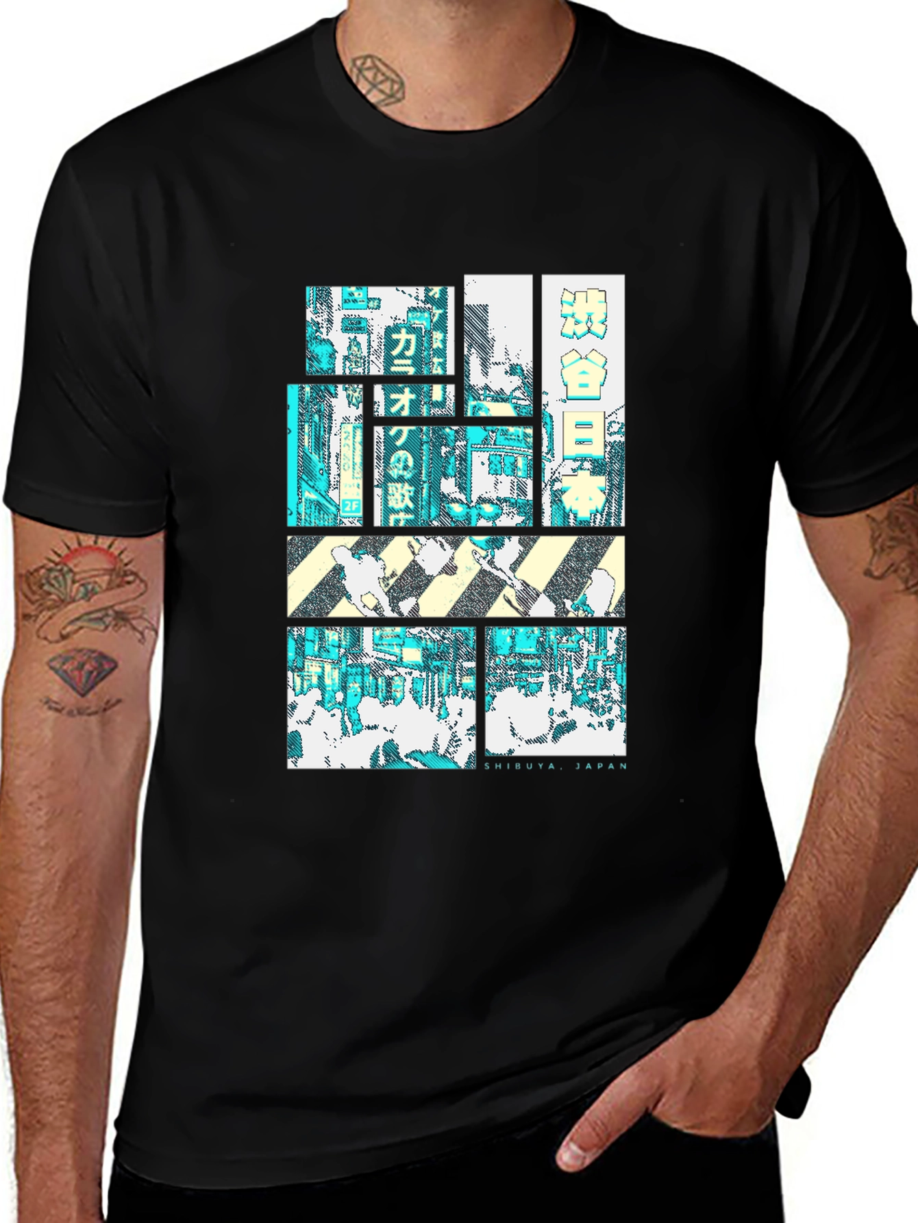 Shibuya Japan Graphic Tee - Urban Style Shirt