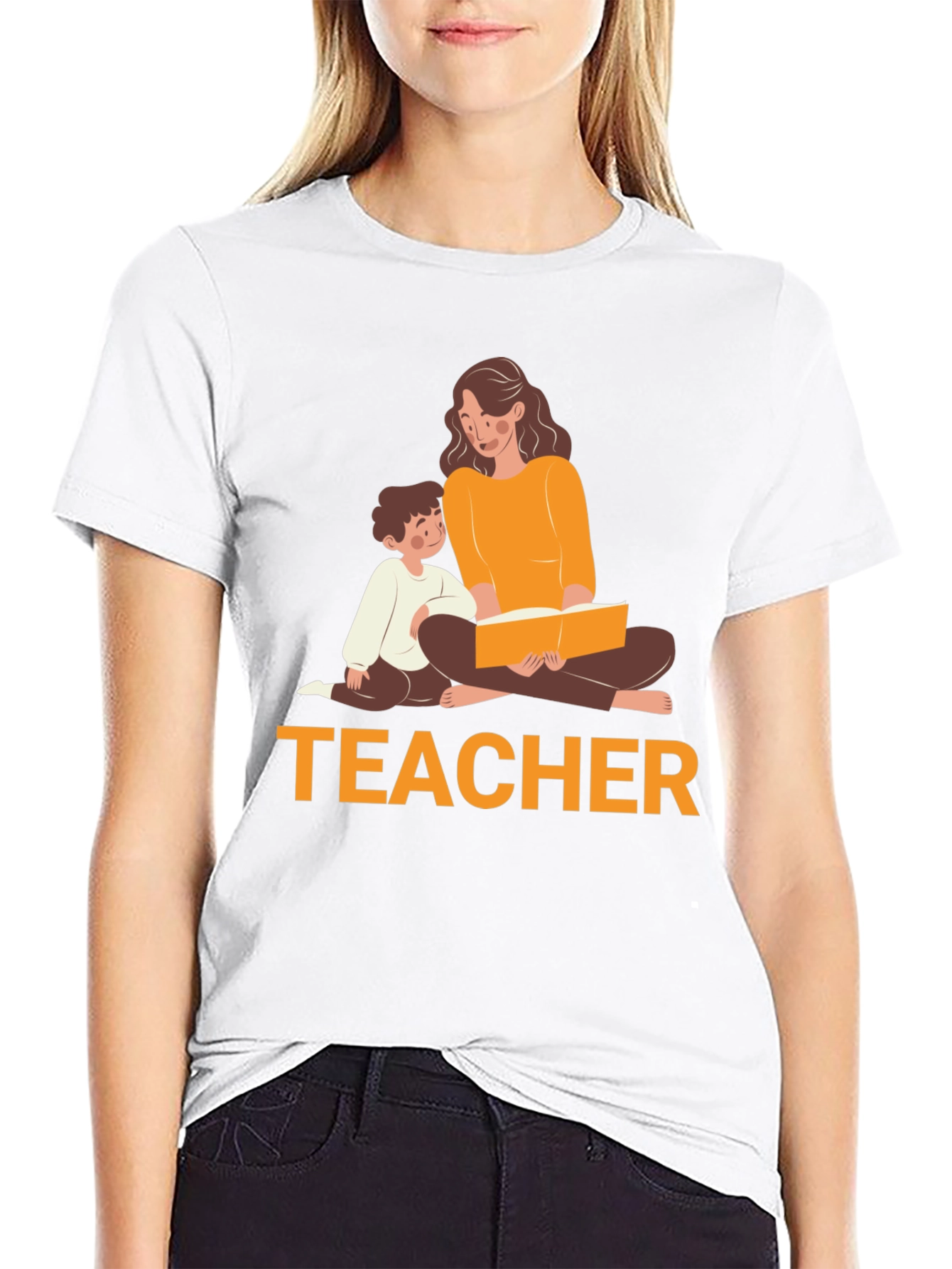 Teacher Reading T-Shirt - Soft Cotton Tee