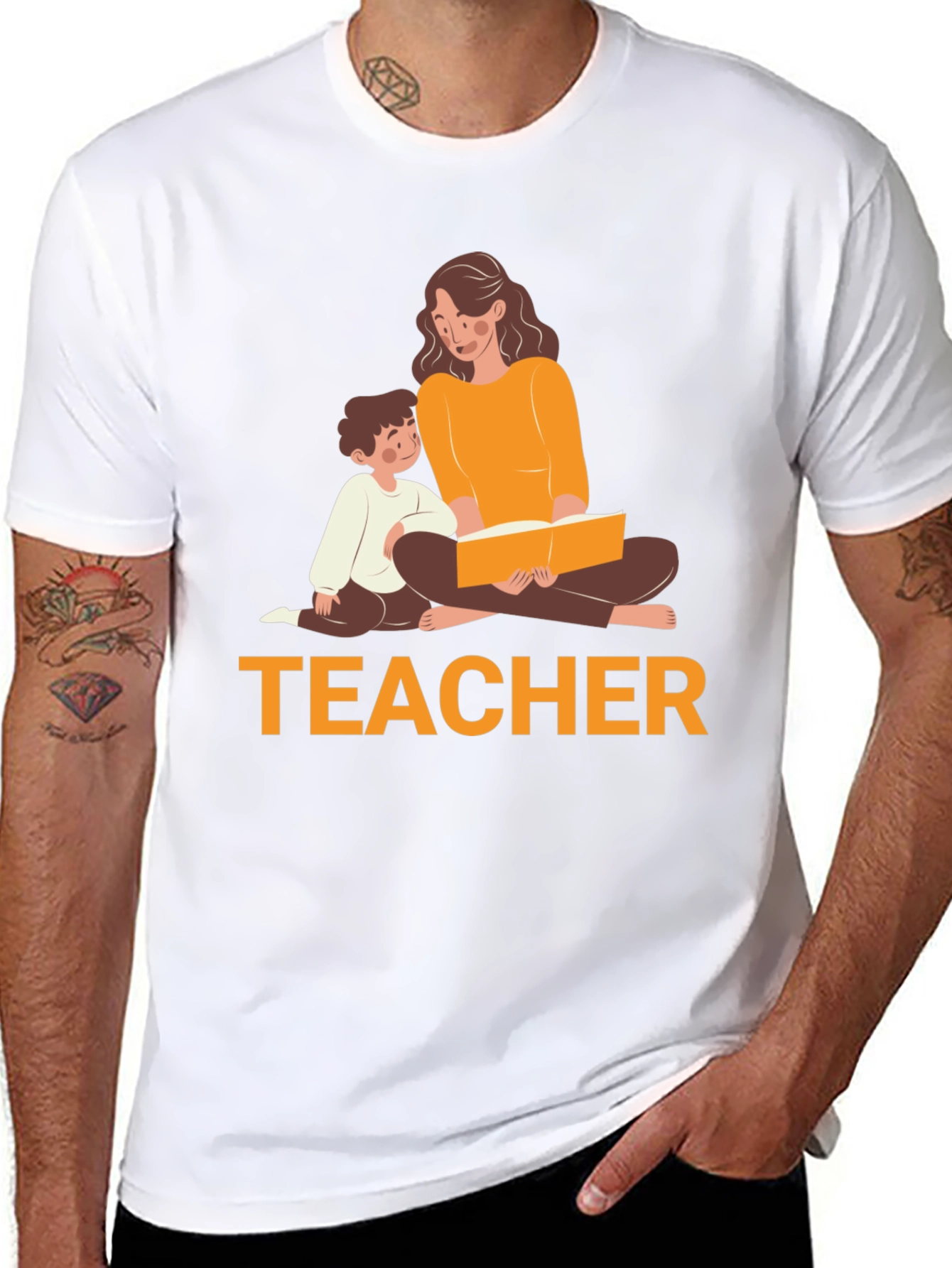 Teacher Reading T-Shirt - Soft Cotton Tee