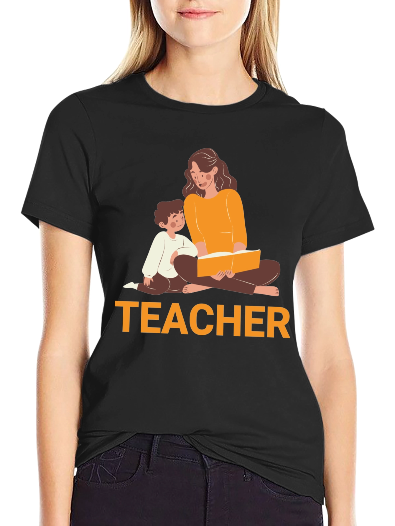Teacher Reading T-Shirt - Soft Cotton Tee
