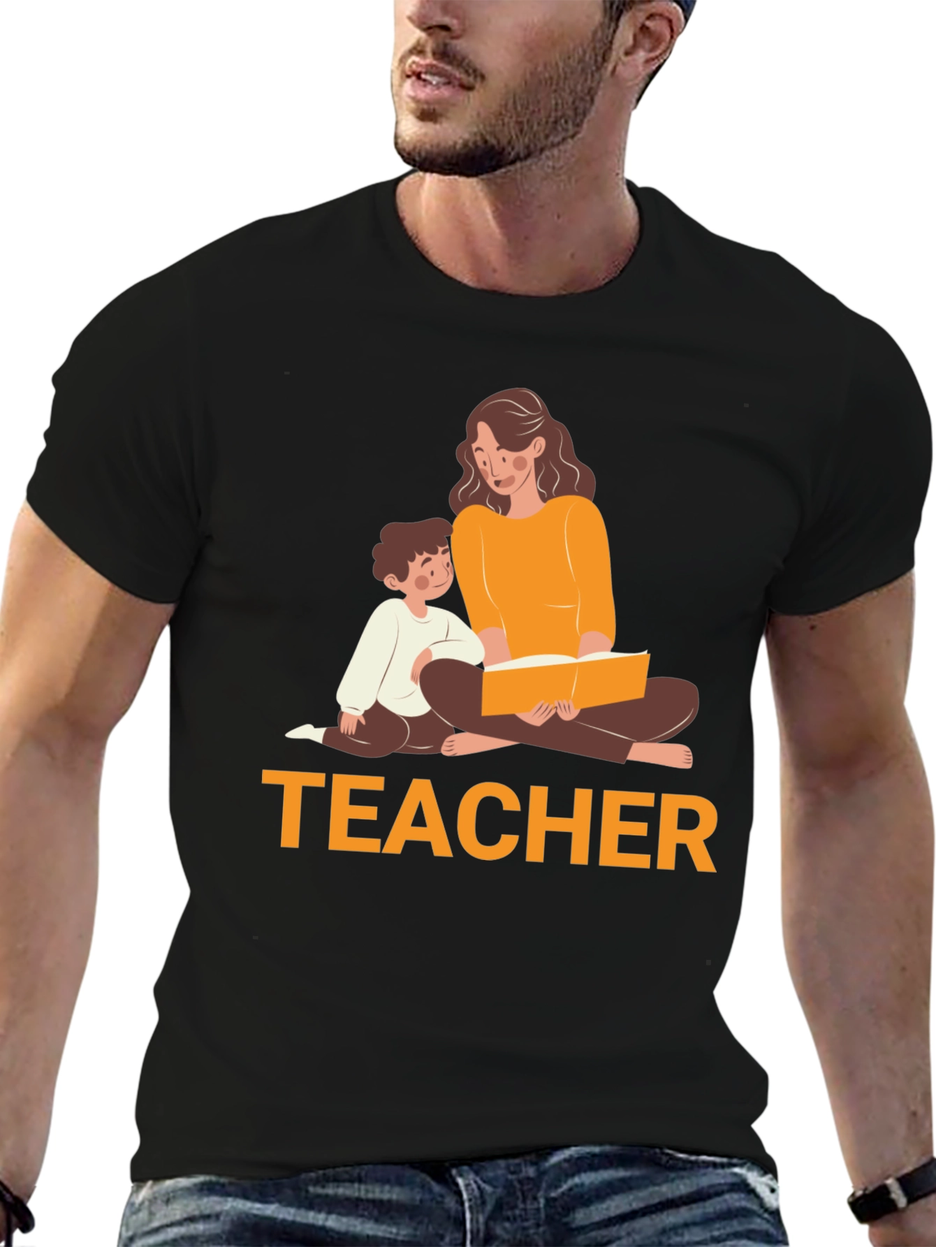 Teacher Reading T-Shirt - Soft Cotton Tee