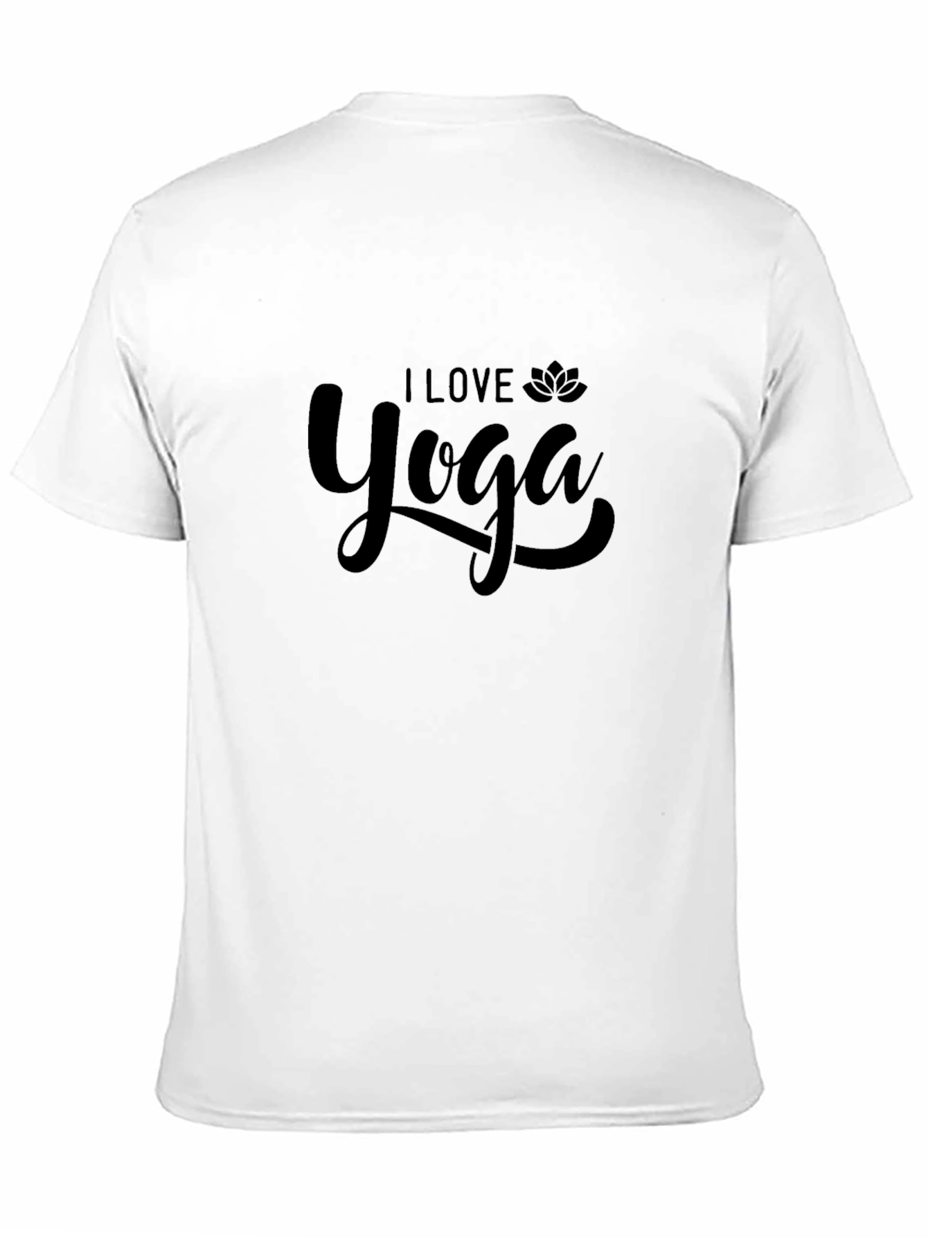I Love Yoga Graphic Black T-Shirt