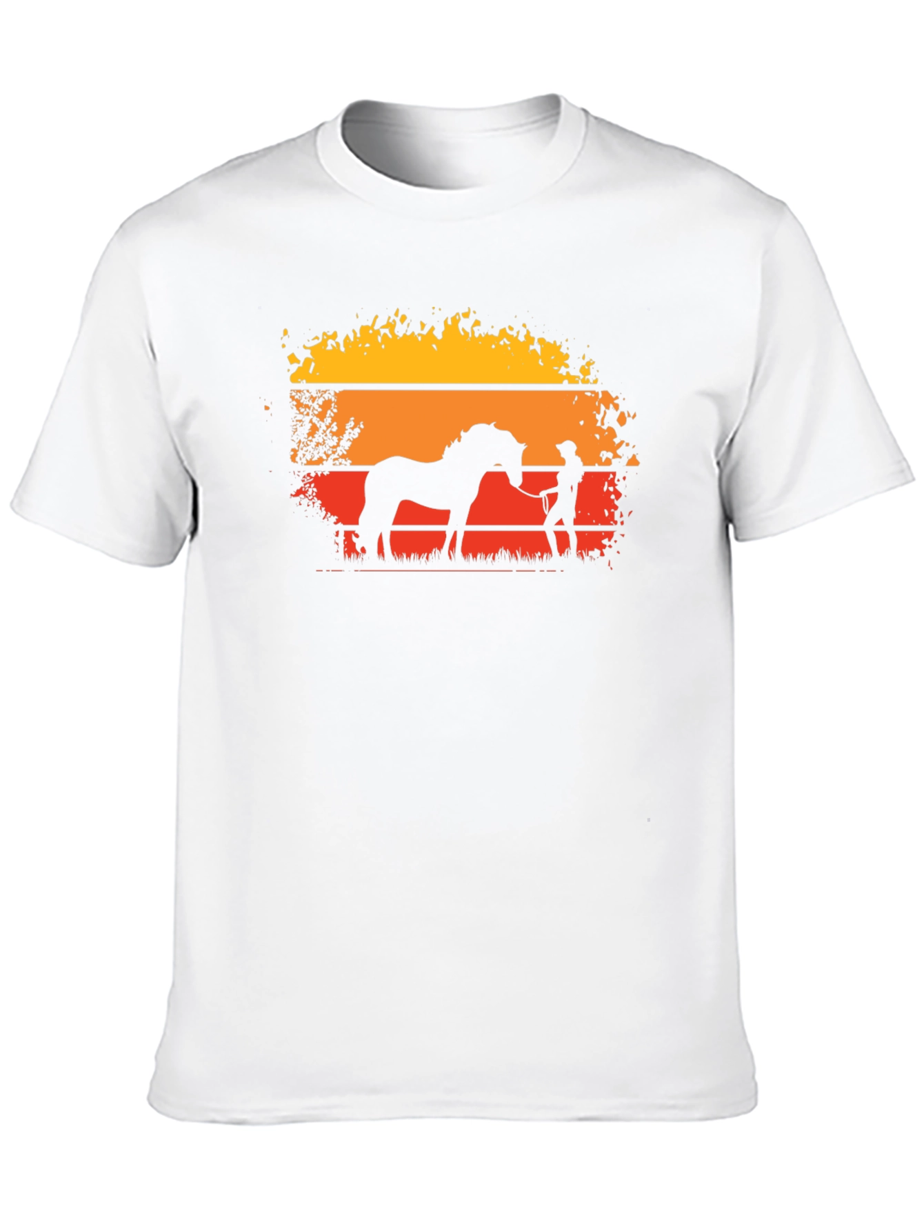 Sunset Horse Silhouette Graphic T-Shirt