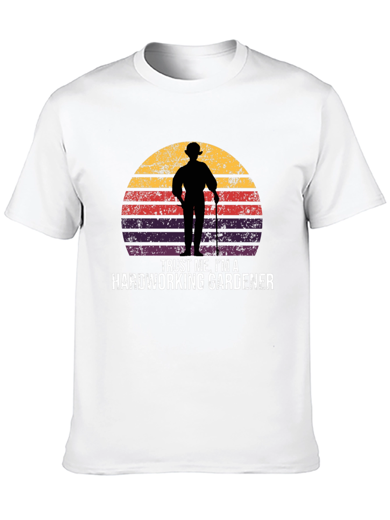 Hardworking Gardener Retro T-Shirt
