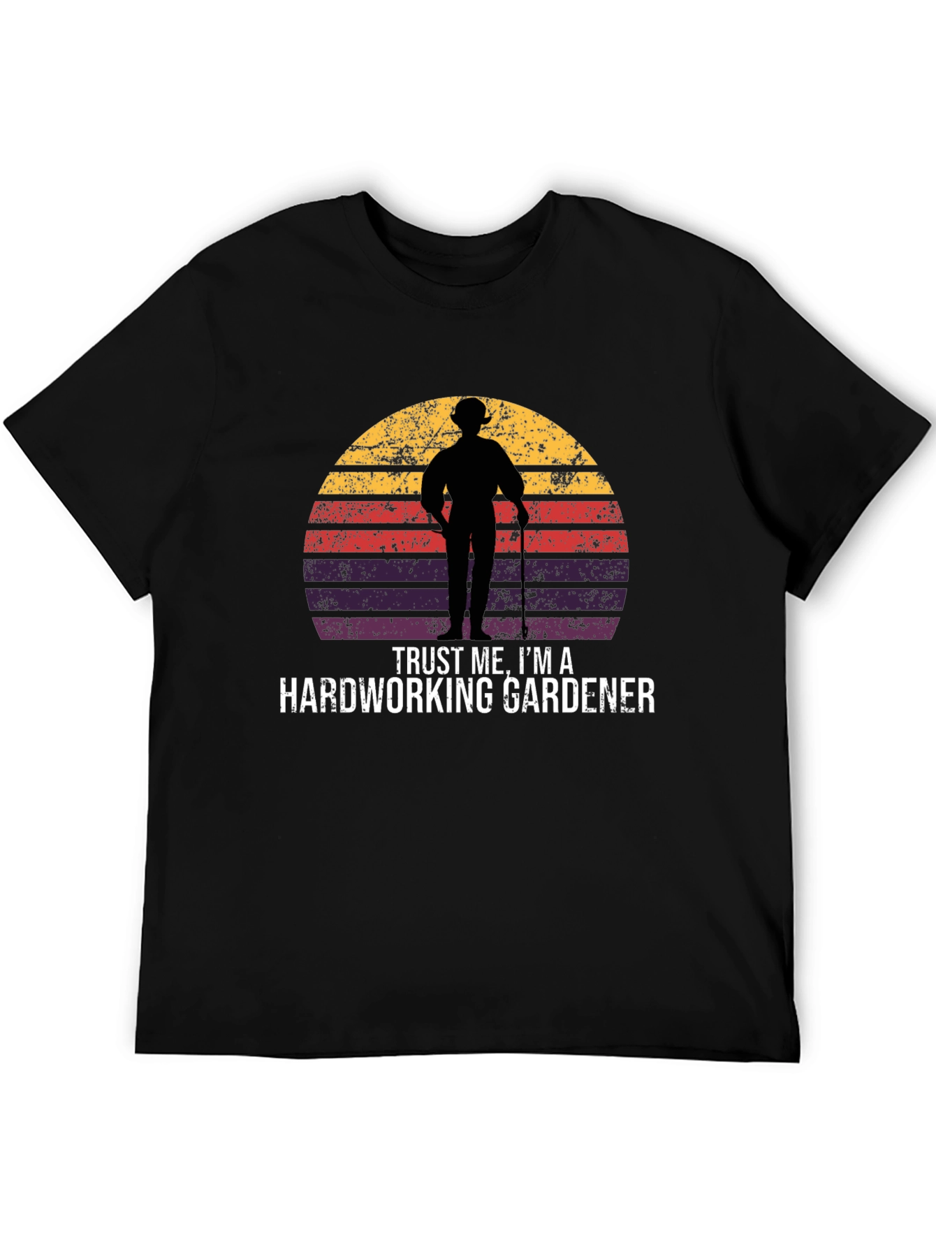 Hardworking Gardener Retro T-Shirt