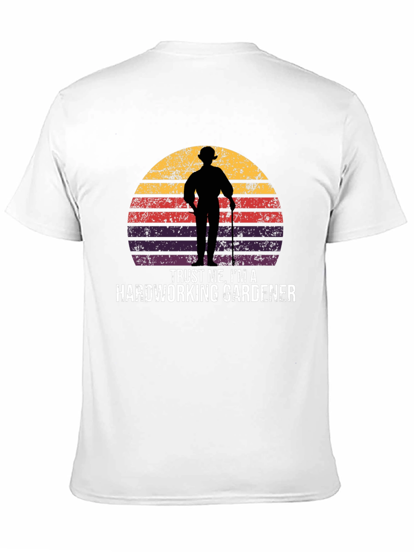Hardworking Gardener Retro T-Shirt