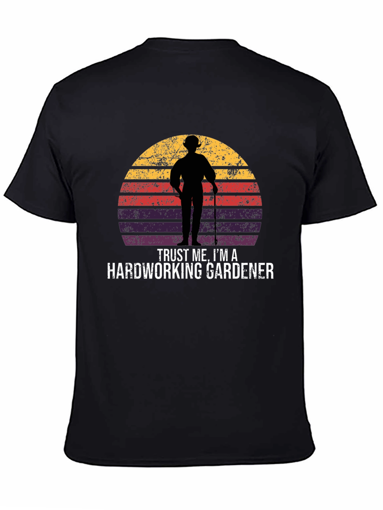 Hardworking Gardener Retro T-Shirt
