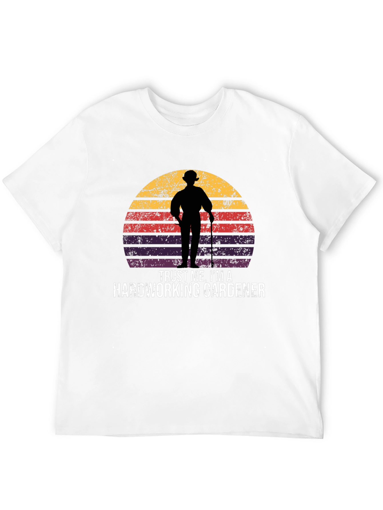 Hardworking Gardener Retro T-Shirt