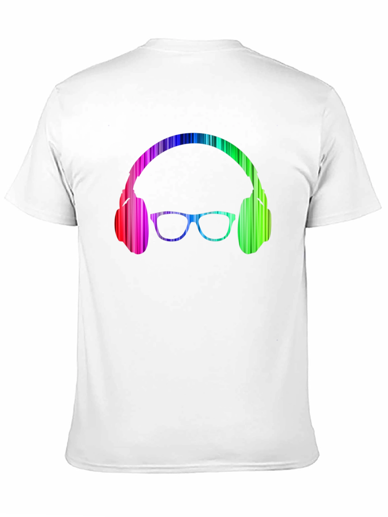 Rainbow Headphones & Glasses Graphic Tee