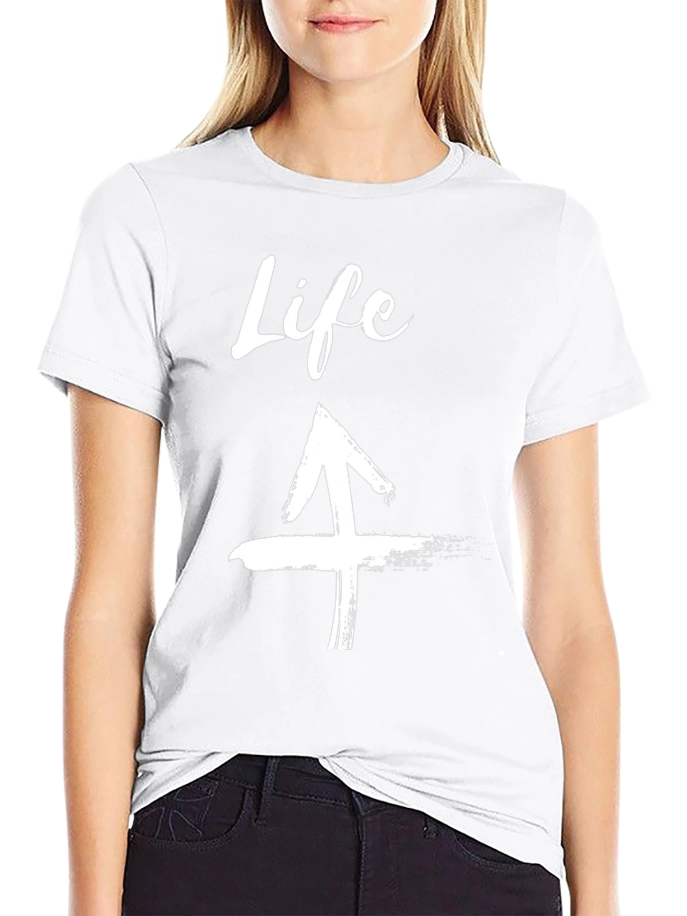 Life Arrow Graphic Tee - Trendy Casual Shirt